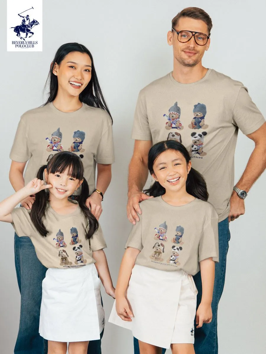 BEVERLY HILLS POLO CLUB Khaki T-Shirt Family SET Model BNSG108