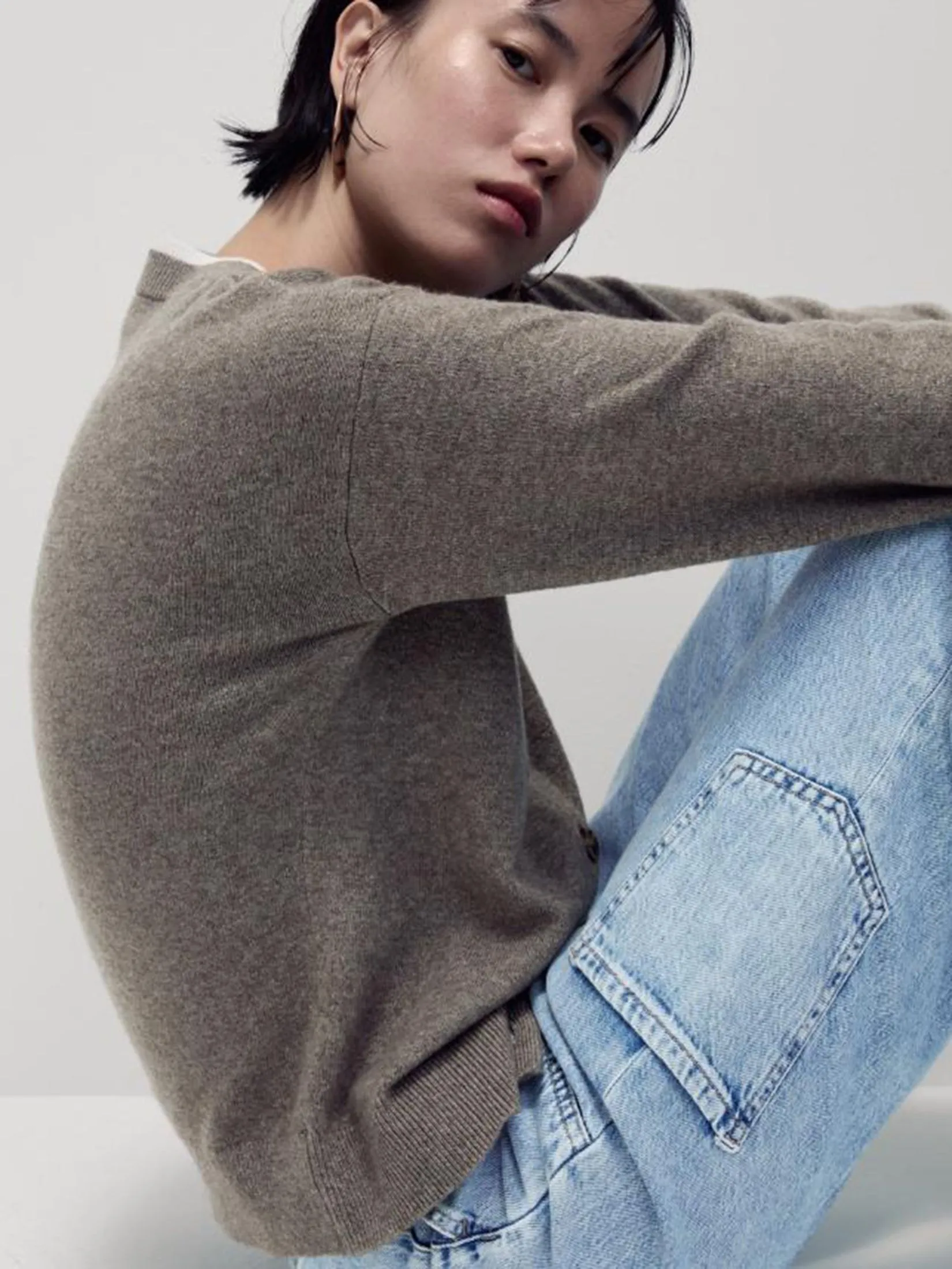 MARKS & SPENCER Women Jeans Relaxed High Waisted Carpenter Wide Leg Light Indigo MARKS & SPENCER Women Jeans Relaxed High Waisted Carpenter Wide Leg Light Indigo