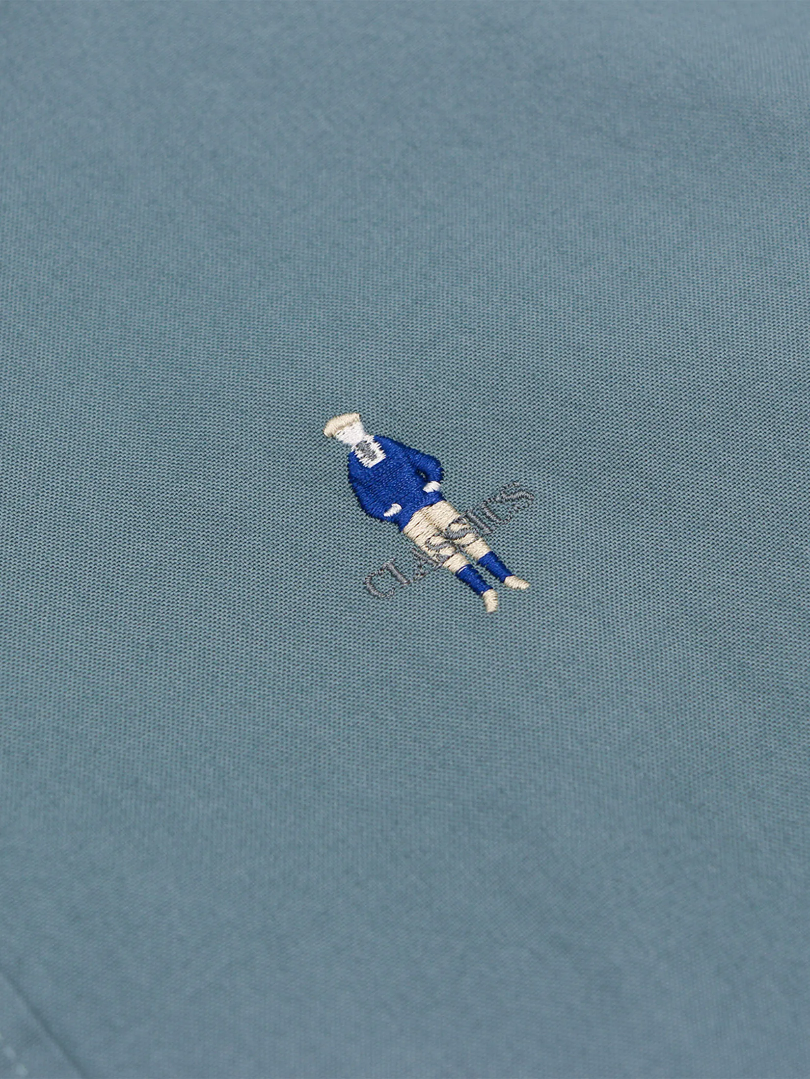 GIORDANO Men s Embroidery Stretch Oxford Shirts (Classic Man) Green GIORDANO Men s Embroidery Stretch Oxford Shirts (Classic Man) Green