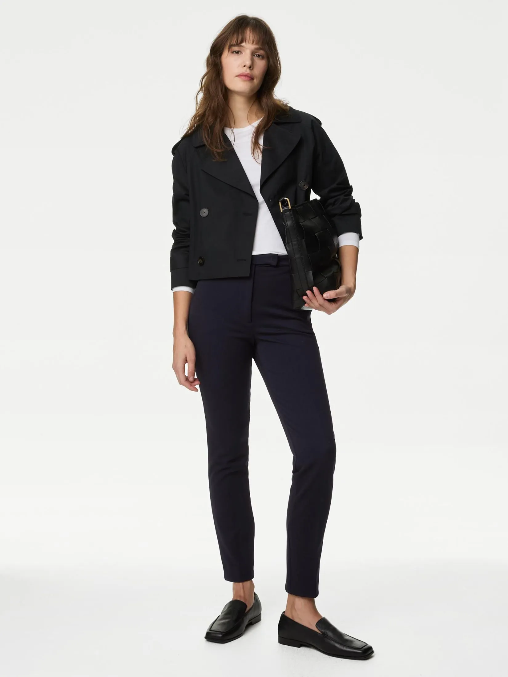 MARKS & SPENCER Women Trousers Slim Fit Ankle Grazer MARKS & SPENCER Women Trousers Slim Fit Ankle Grazer