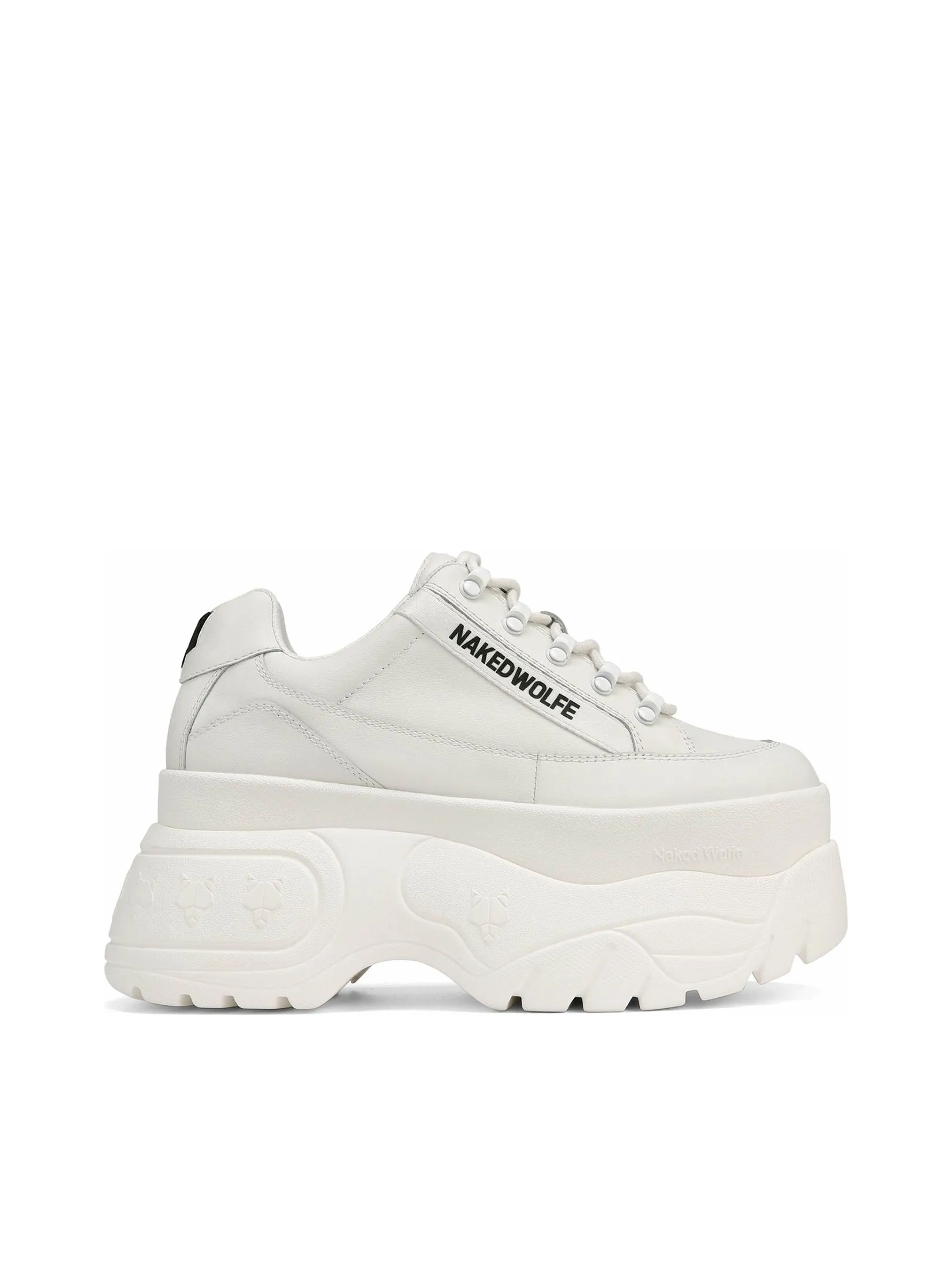 NAKED WOLFE Women Sneakers Sprinter White Leather NAKED WOLFE Women Sneakers Sprinter White Leather