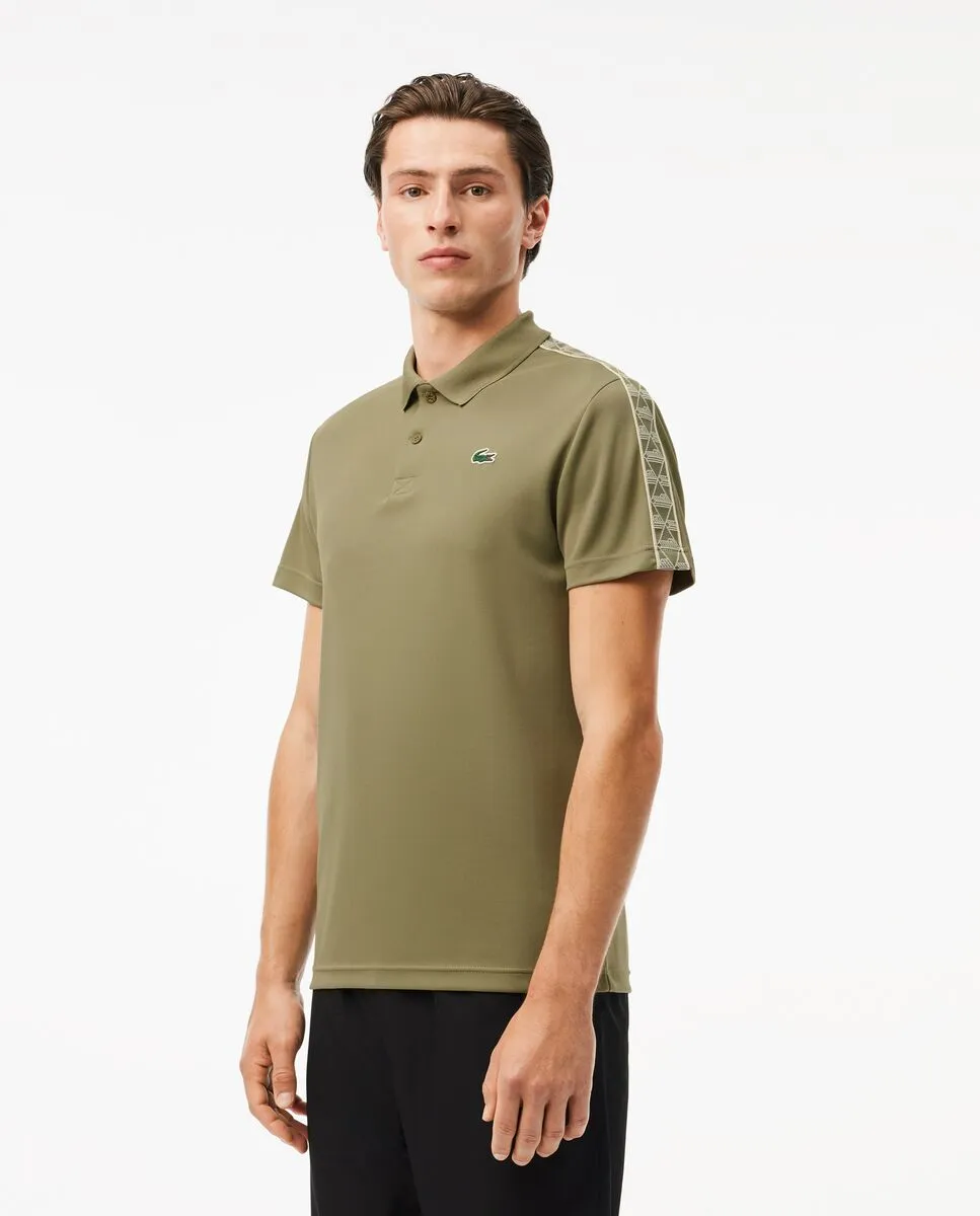 LACOSTE Regular Fit Ultra Dry Piqu  Tennis Polo Shirt Green LACOSTE Regular Fit Ultra Dry Piqu  Tennis Polo Shirt Green