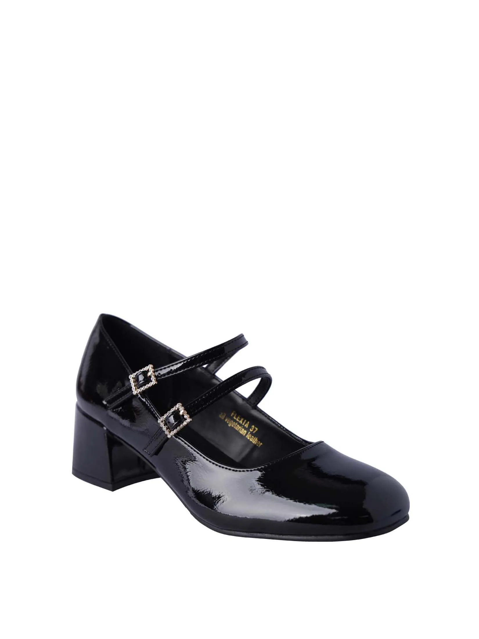 VILLAINS SF FLEXIA Women's Mary-Jane Heels BLACK PATENT VILLAINS SF FLEXIA Women's Mary-Jane Heels BLACK PATENT