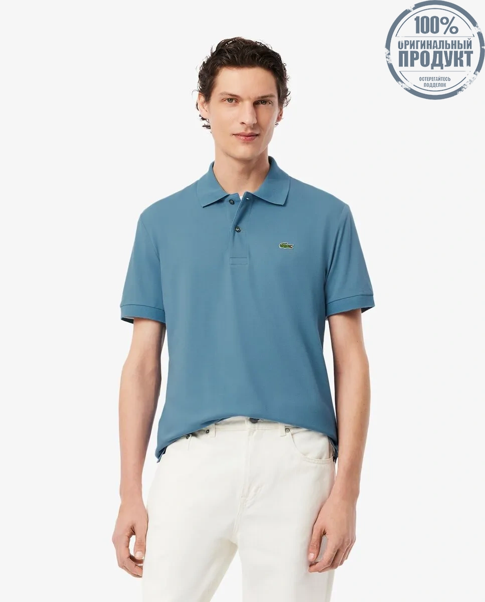 LACOSTE Classic Fit L.12.12 LIGHT Piqu  Polo Shirt Blue LACOSTE Classic Fit L.12.12 LIGHT Piqu  Polo Shirt Blue