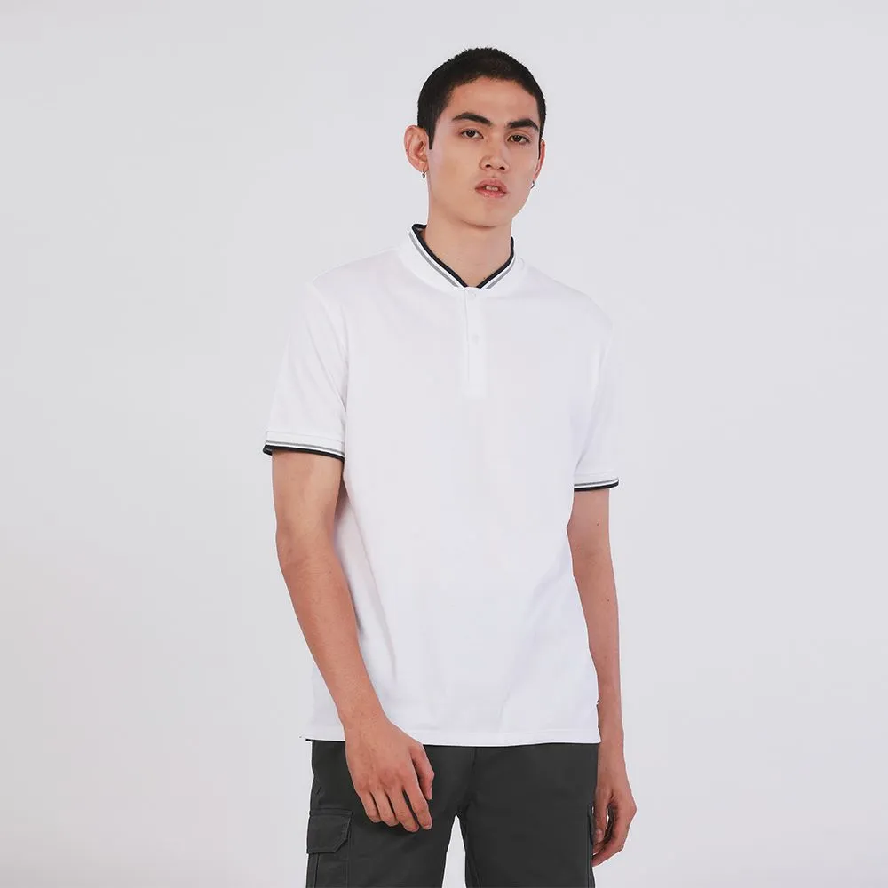 JOHN HENRY Men's Polo (Slim Fit) ESSENTIALS White JOHN HENRY Men's Polo (Slim Fit) ESSENTIALS White