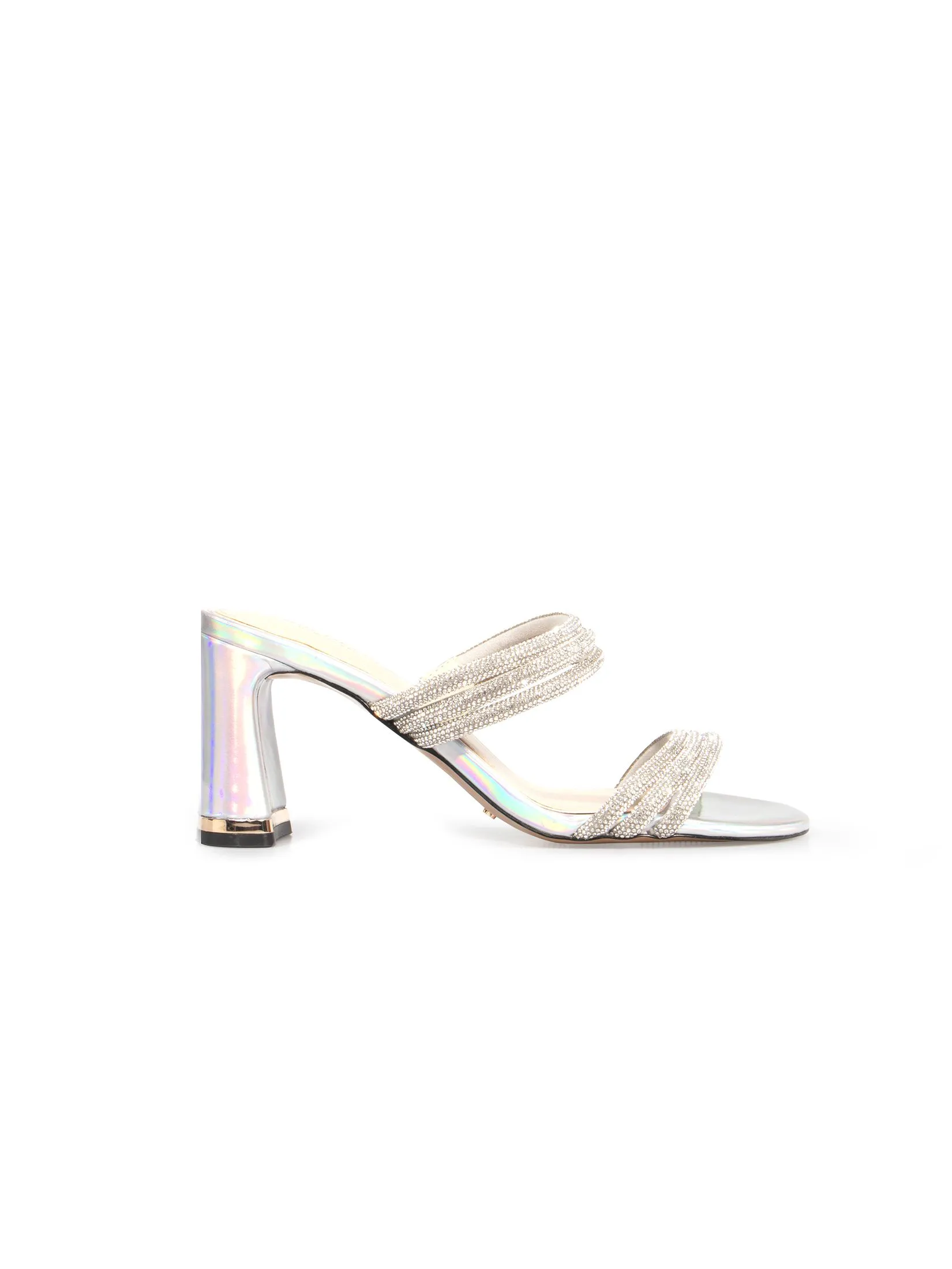 KENNETH COLE WOMEN HEELS AMELIA FLARE JEWEL / SILVER KENNETH COLE WOMEN HEELS AMELIA FLARE JEWEL / SILVER