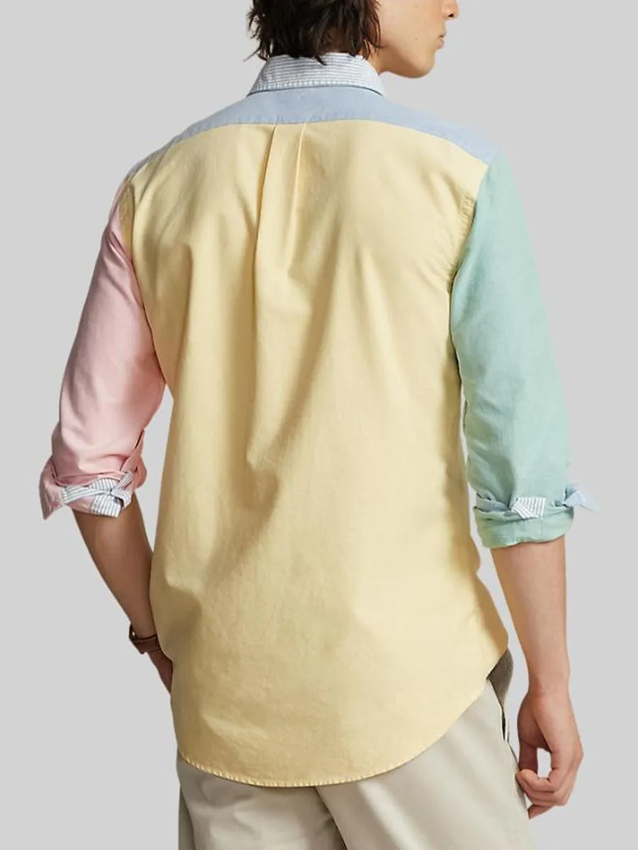 POLO RALPH LAUREN Men Shirt-Custom Fit Oxford Fun Shirt-Multi POLO RALPH LAUREN Men Shirt-Custom Fit Oxford Fun Shirt-Multi