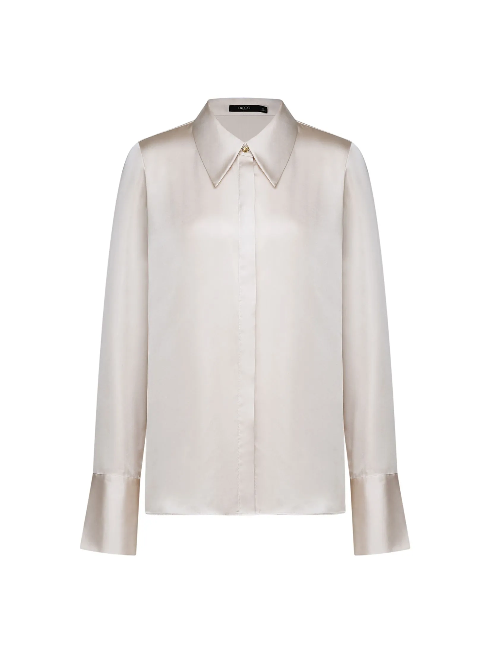 G2000 Women Clothing Satin Ruffled Stand Collar Blouse With Detachable Accessory Regular Fit - Beige G2000 Women Clothing Satin Ruffled Stand Collar Blouse With Detachable Accessory Regular Fit - Beige