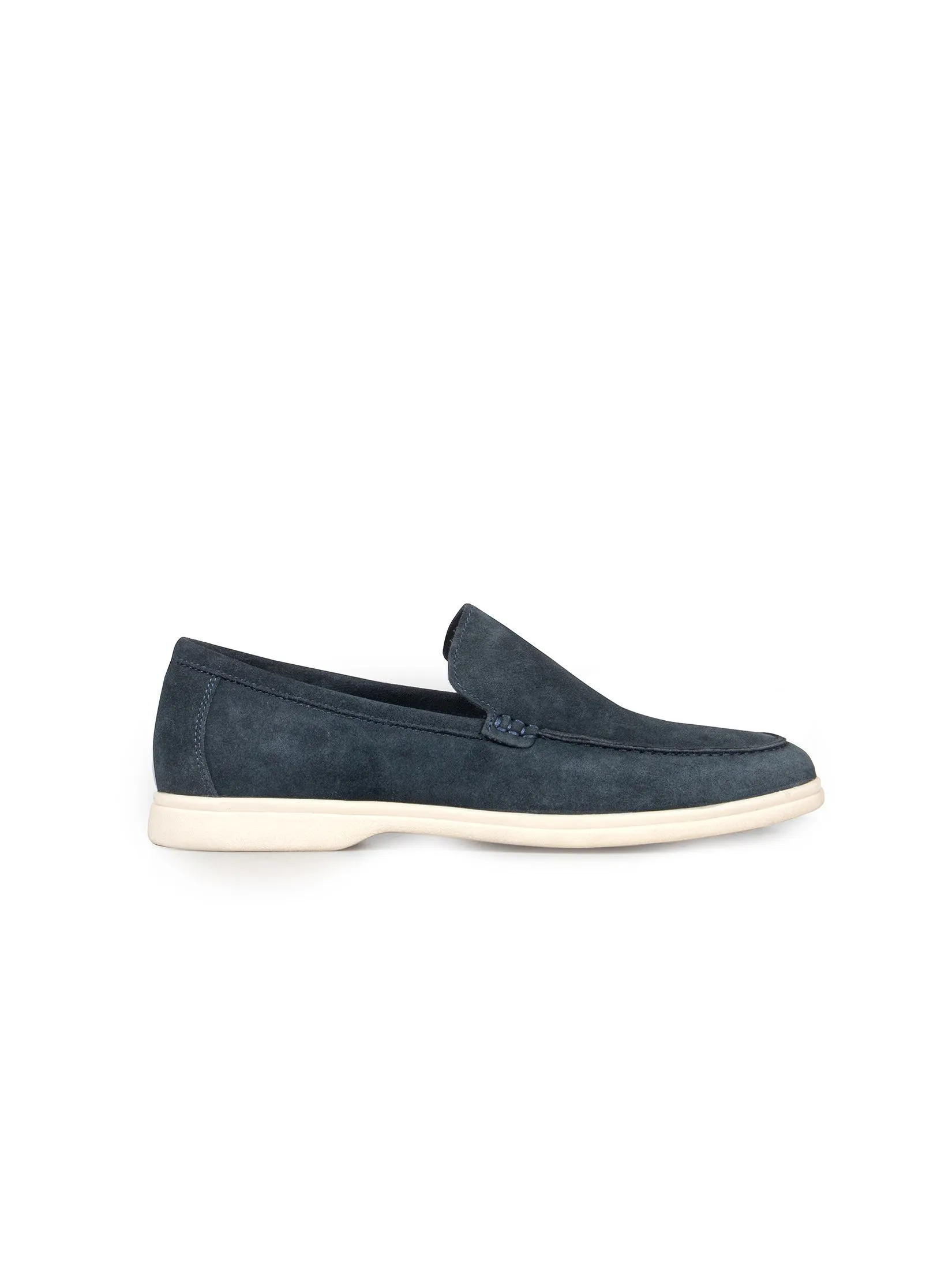 KENNETH COLE MEN CASUALS WIDER FIT SUEDE LOAFER / NAVY KENNETH COLE MEN CASUALS WIDER FIT SUEDE LOAFER / NAVY
