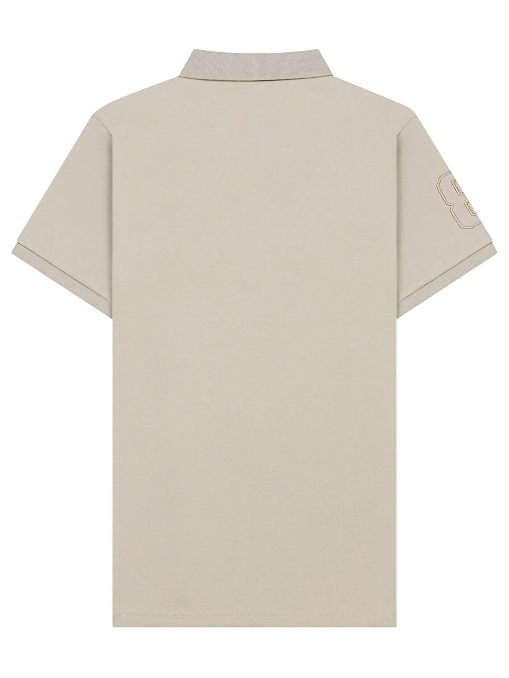 GIORDANO Men's Pique Slim Fit Embroidery Napoleon Polo Puse cashmere khaki GIORDANO Men's Pique Slim Fit Embroidery Napoleon Polo Puse cashmere khaki