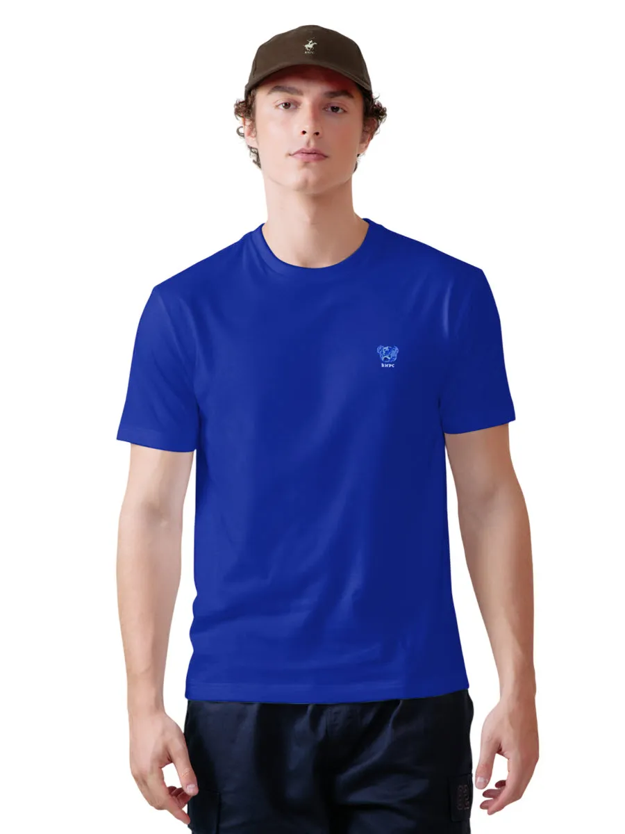 BEVERLY HILLS POLO CLUB Blue Unisex T-Shirt REGULAR-FIT Model BNSR220