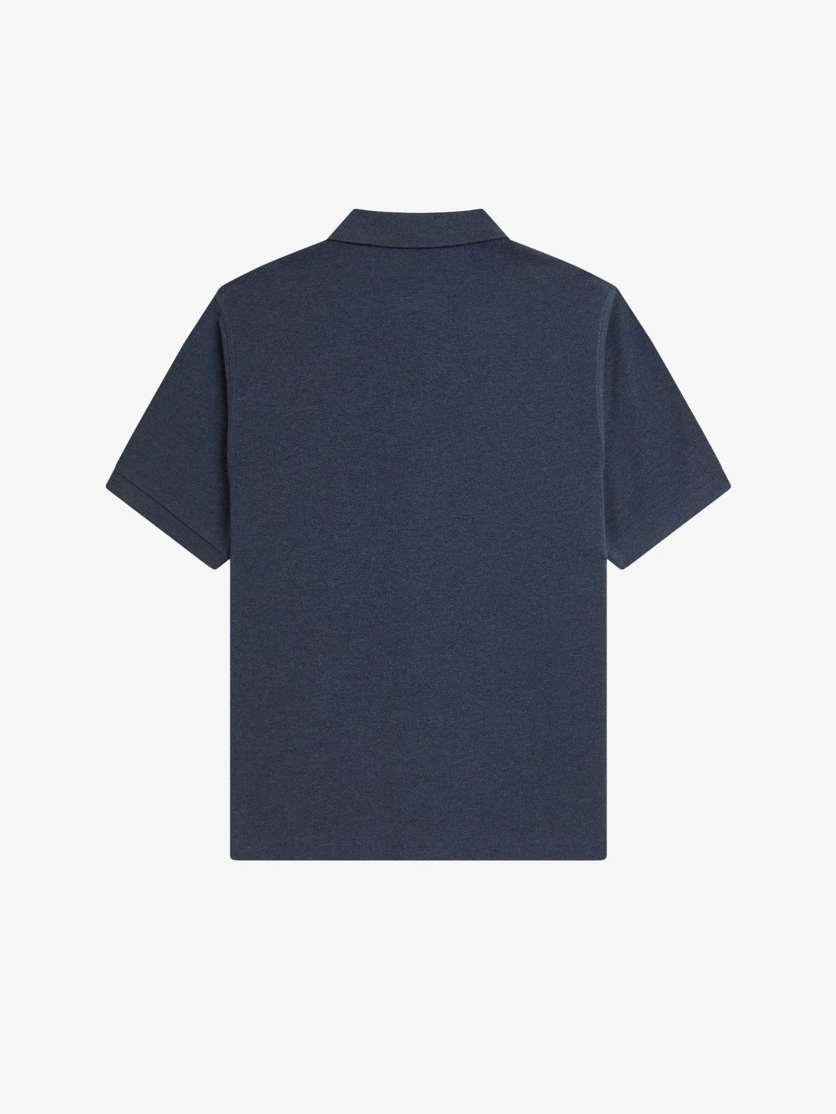 Fred Perry Men STRIPED PANEL BUTTON THRU POLO Blue Fred Perry Men STRIPED PANEL BUTTON THRU POLO Blue