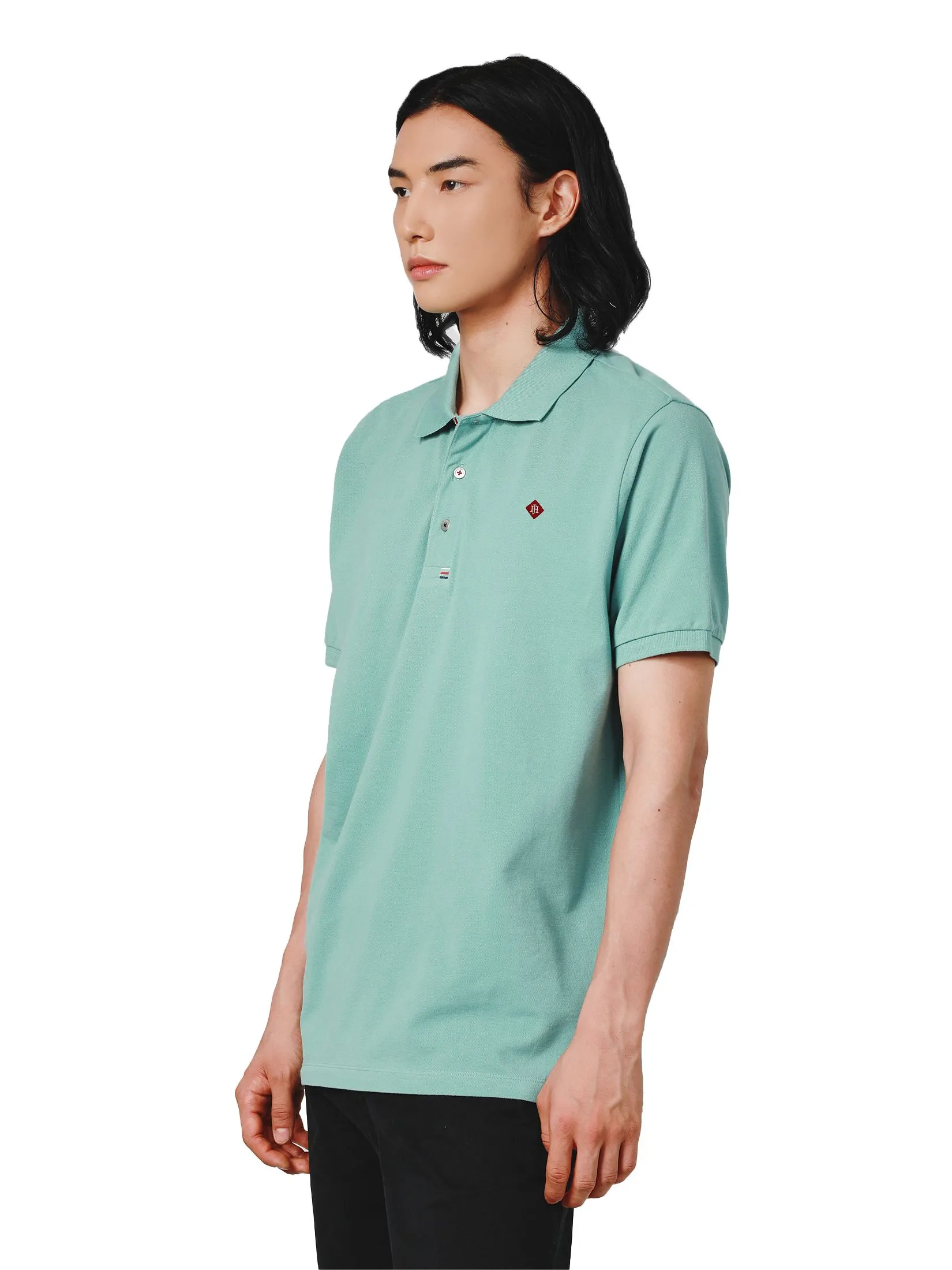 JOHN HENRY Men's Polo (Slim Fit) ESSENTIALS Green JOHN HENRY Men's Polo (Slim Fit) ESSENTIALS Green