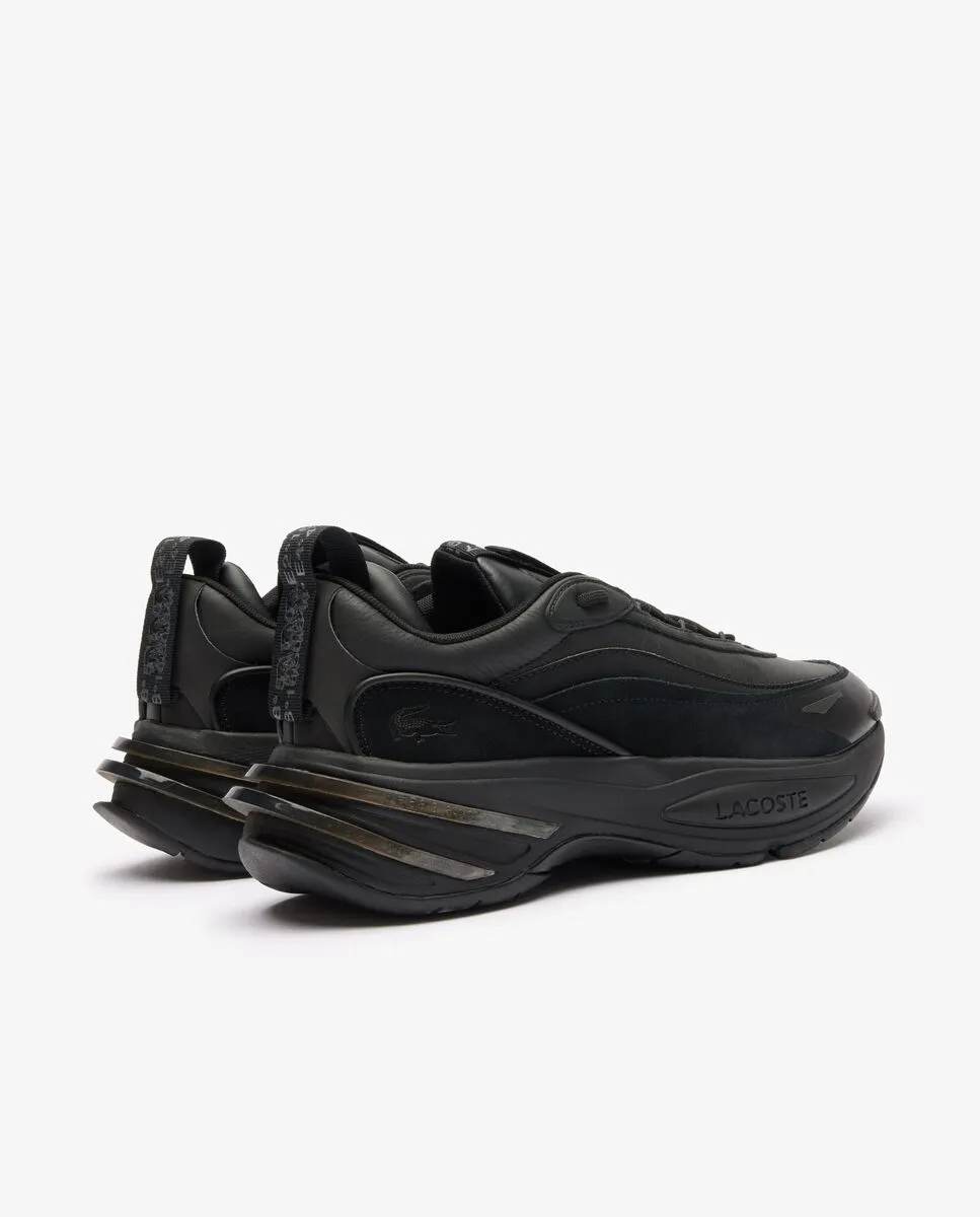 LACOSTE Black Men’s Audyssor Leather Trainers LACOSTE Black Men’s Audyssor Leather Trainers