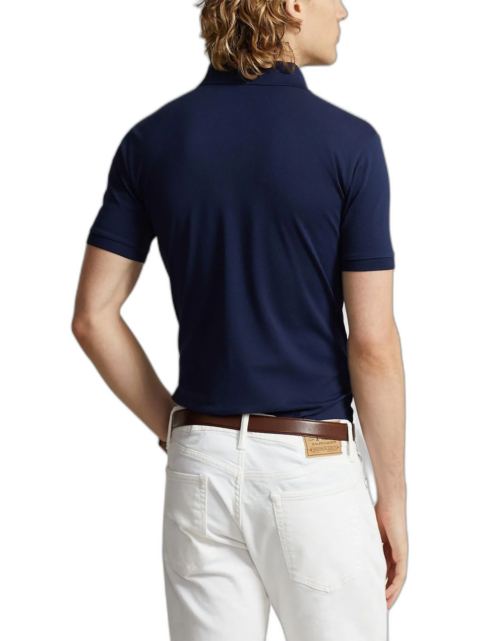POLO RALPH LAUREN POLO-Slim Fit Stretch Mesh Polo Shirt MNPOKNI1N820481 410 NAVY-410 POLO RALPH LAUREN POLO-Slim Fit Stretch Mesh Polo Shirt MNPOKNI1N820481 410 NAVY-410
