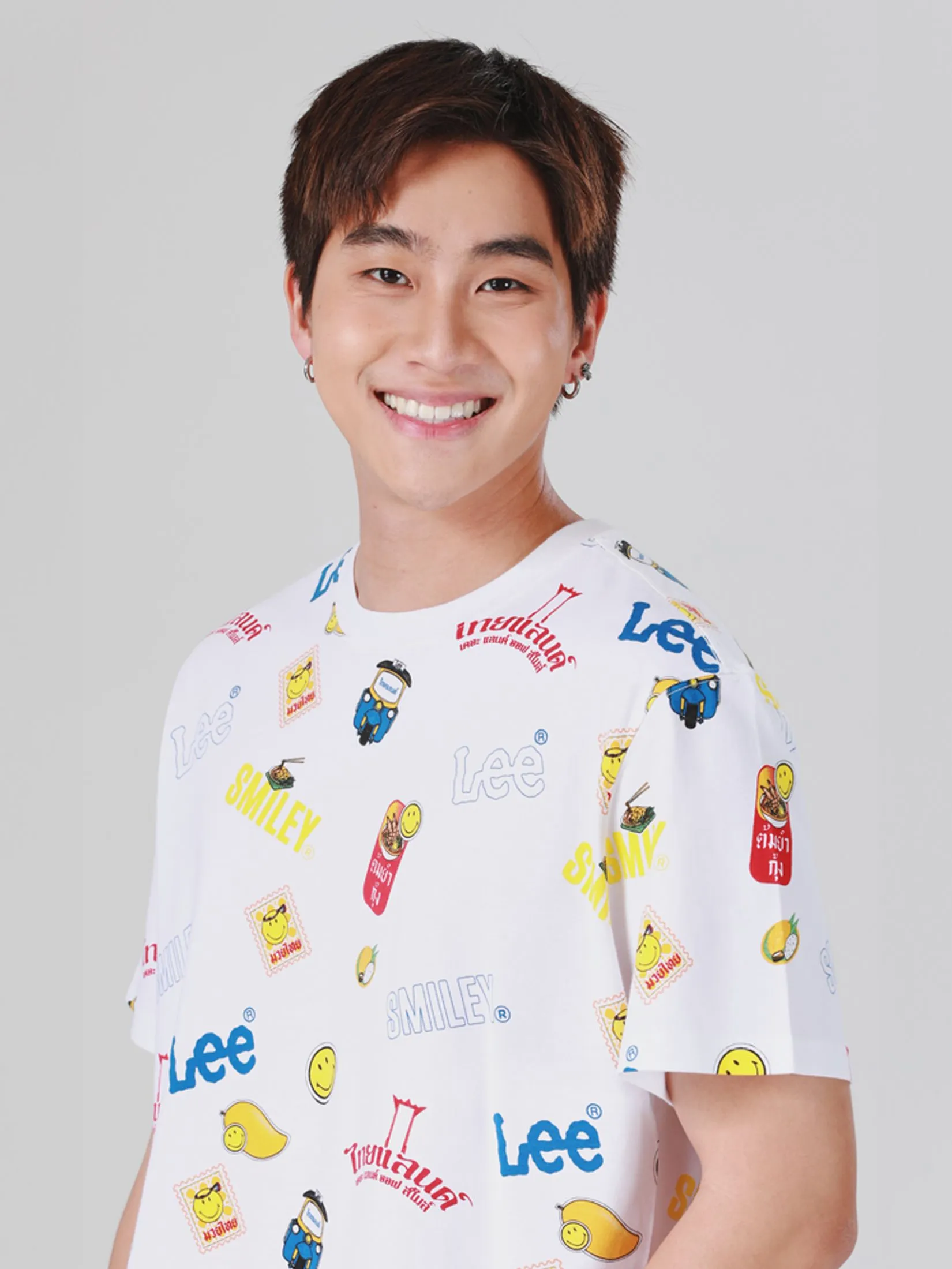 LEE Men's Tee Short Sleeve Lee Smiley Collection Comfort Fit White LEE Men's Tee Short Sleeve Lee Smiley Collection Comfort Fit White