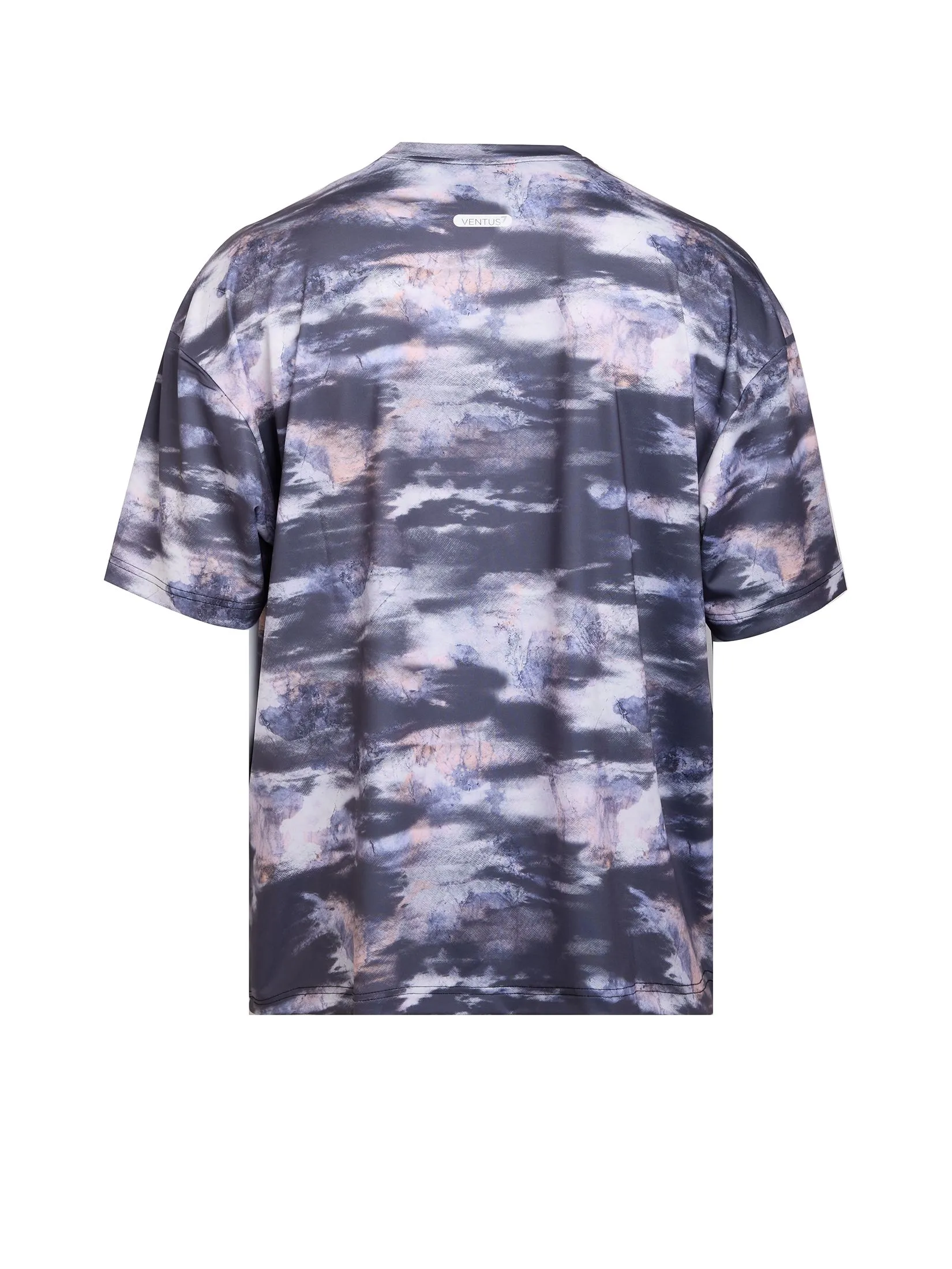 EA7 Men T-Shirt Short Sleeves SS25 Fancy Black Multicolor EA7 Men T-Shirt Short Sleeves SS25 Fancy Black Multicolor