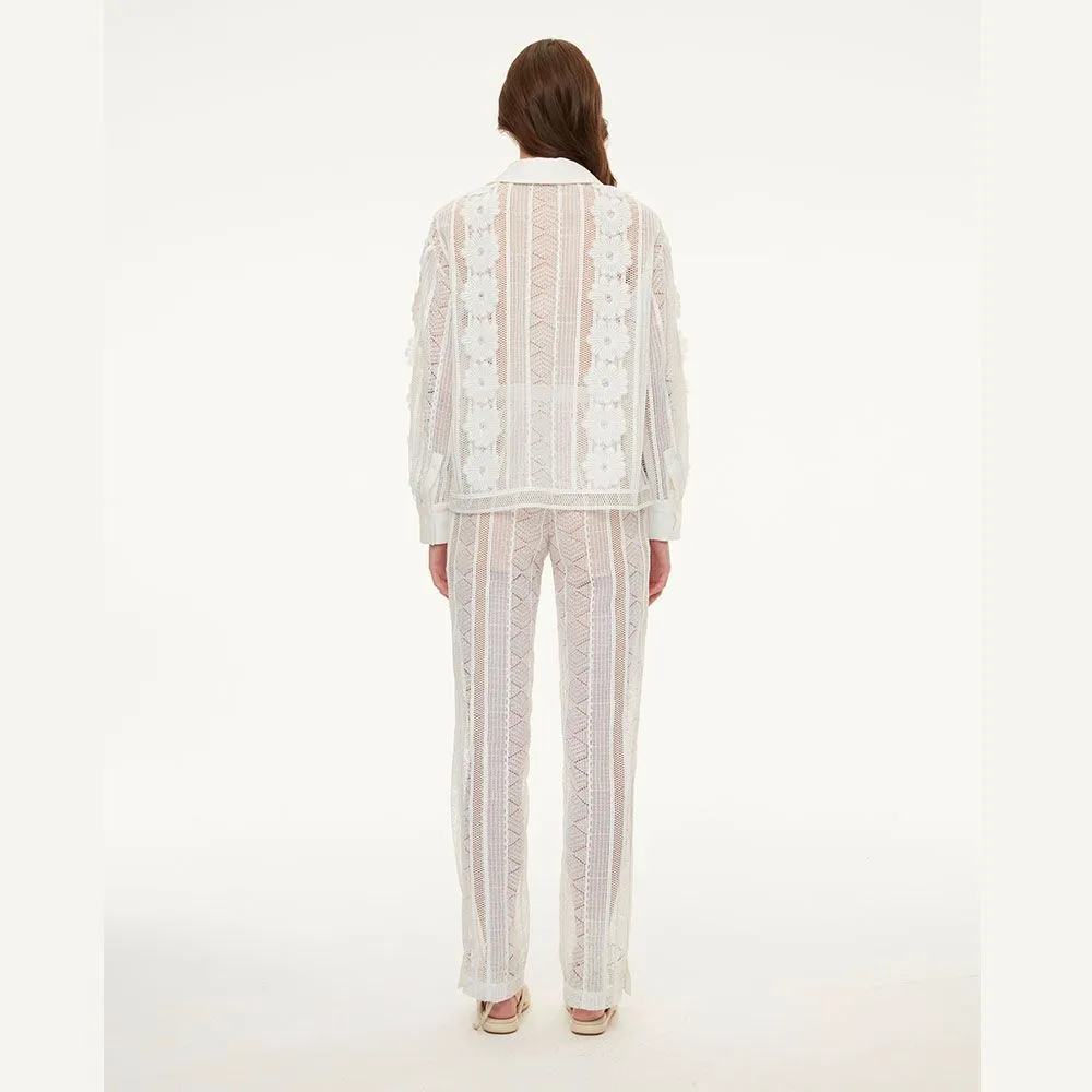 JANESUDA White AW22 Pants JANESUDA White AW22 Pants