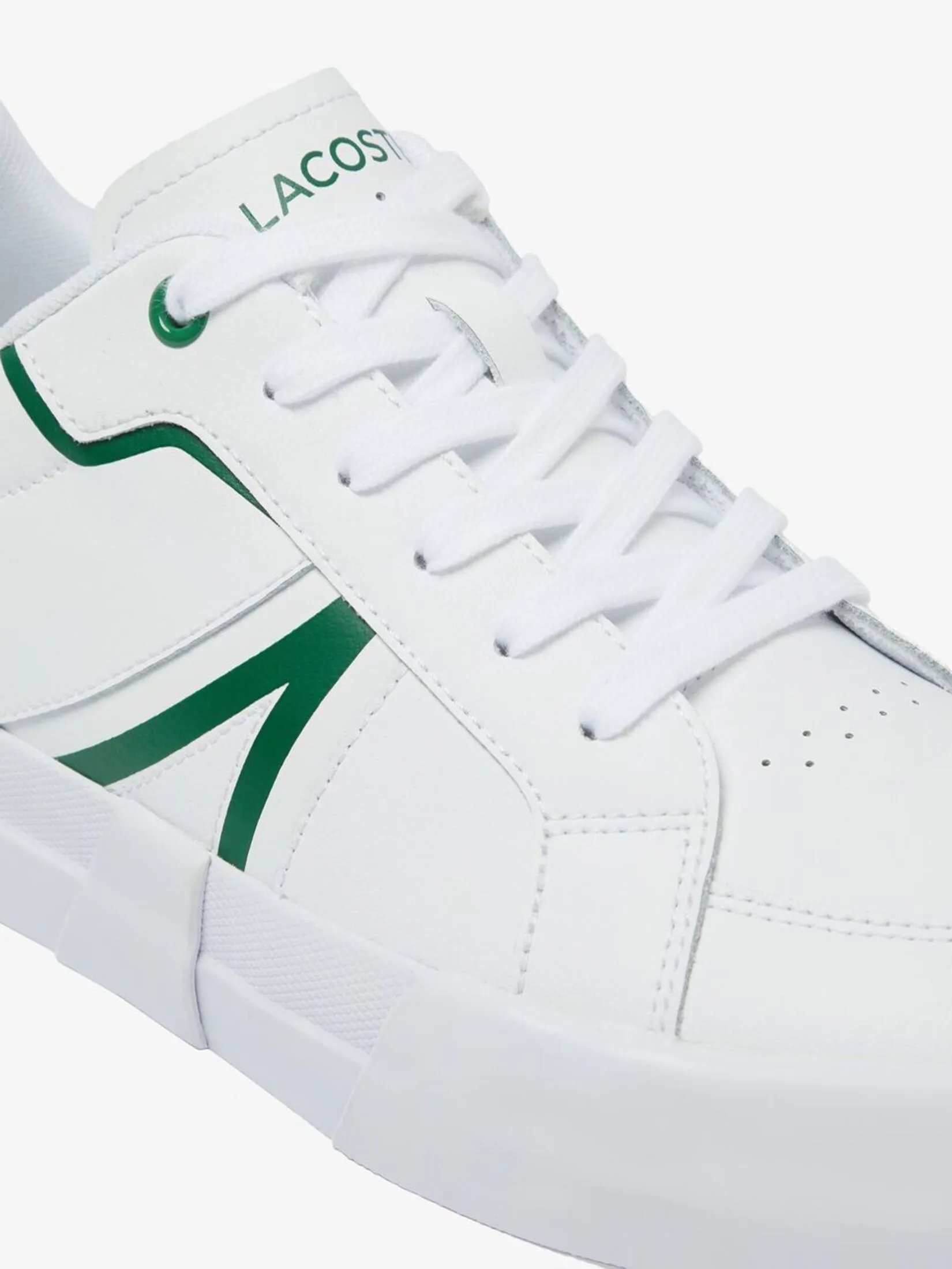 LACOSTE Men’s L004 Leather Sneakers White LACOSTE Men’s L004 Leather Sneakers White