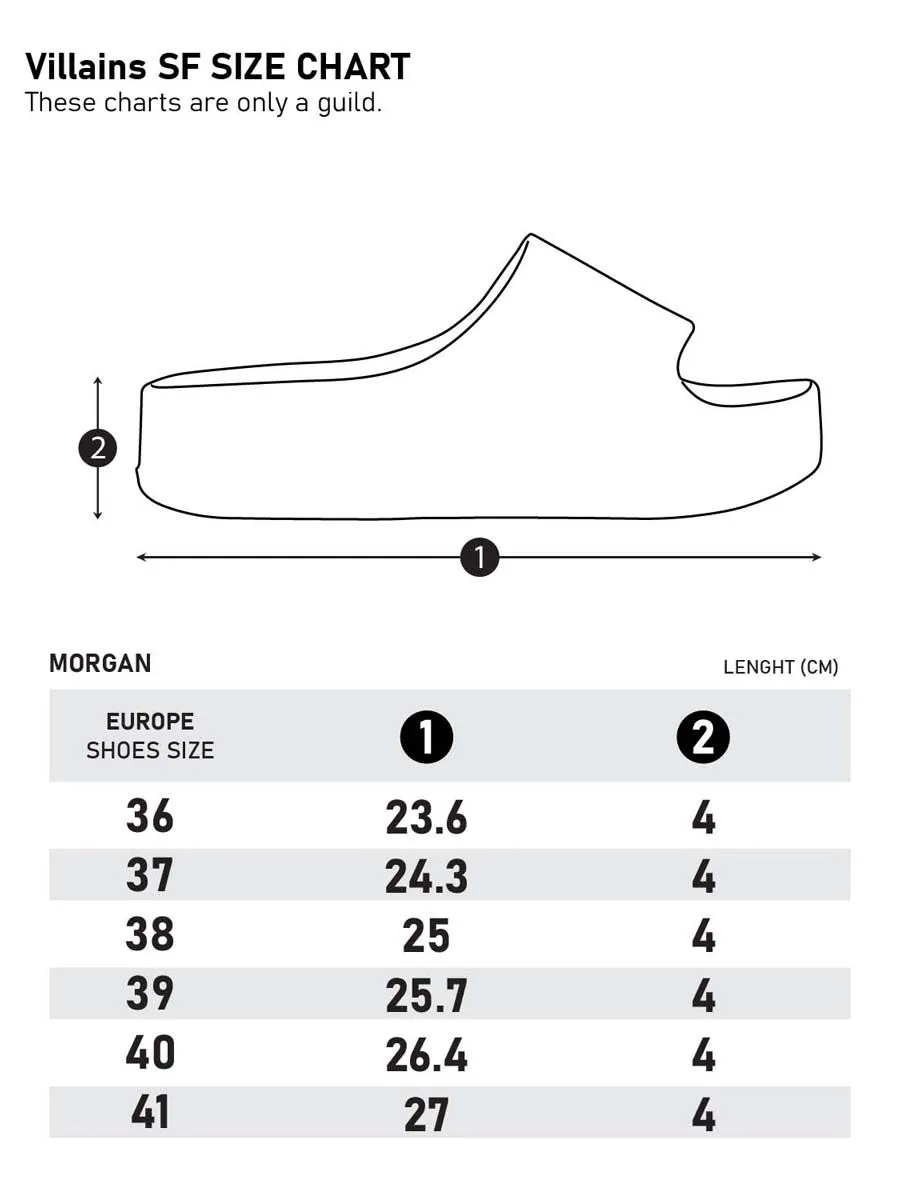 VILLAINS SF MORGAN Platform Slides WHITE VILLAINS SF MORGAN Platform Slides WHITE