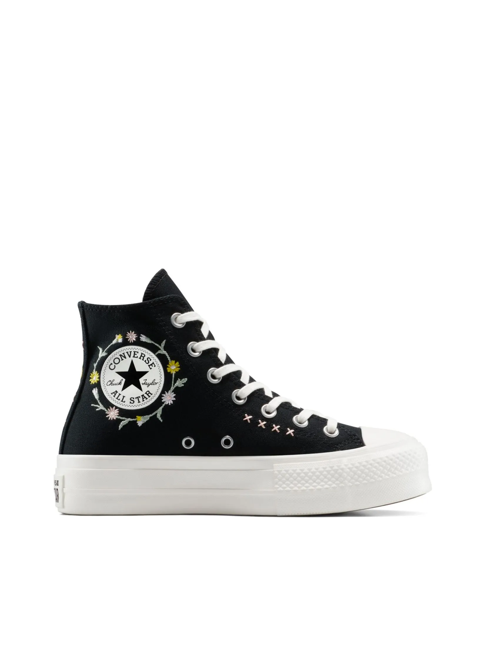 CONVERSE Women Sneakers CTAS Lift Joyful Florals Hi Black CONVERSE Women Sneakers CTAS Lift Joyful Florals Hi Black