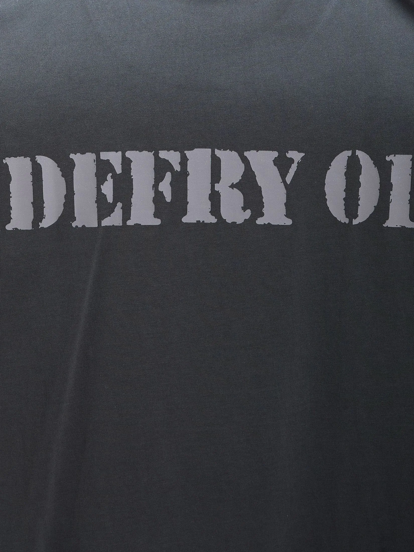 DEFRY 01 Men T-Shirt Short Sleeves Logo 2507RTSM068 Grey DEFRY 01 Men T-Shirt Short Sleeves Logo 2507RTSM068 Grey