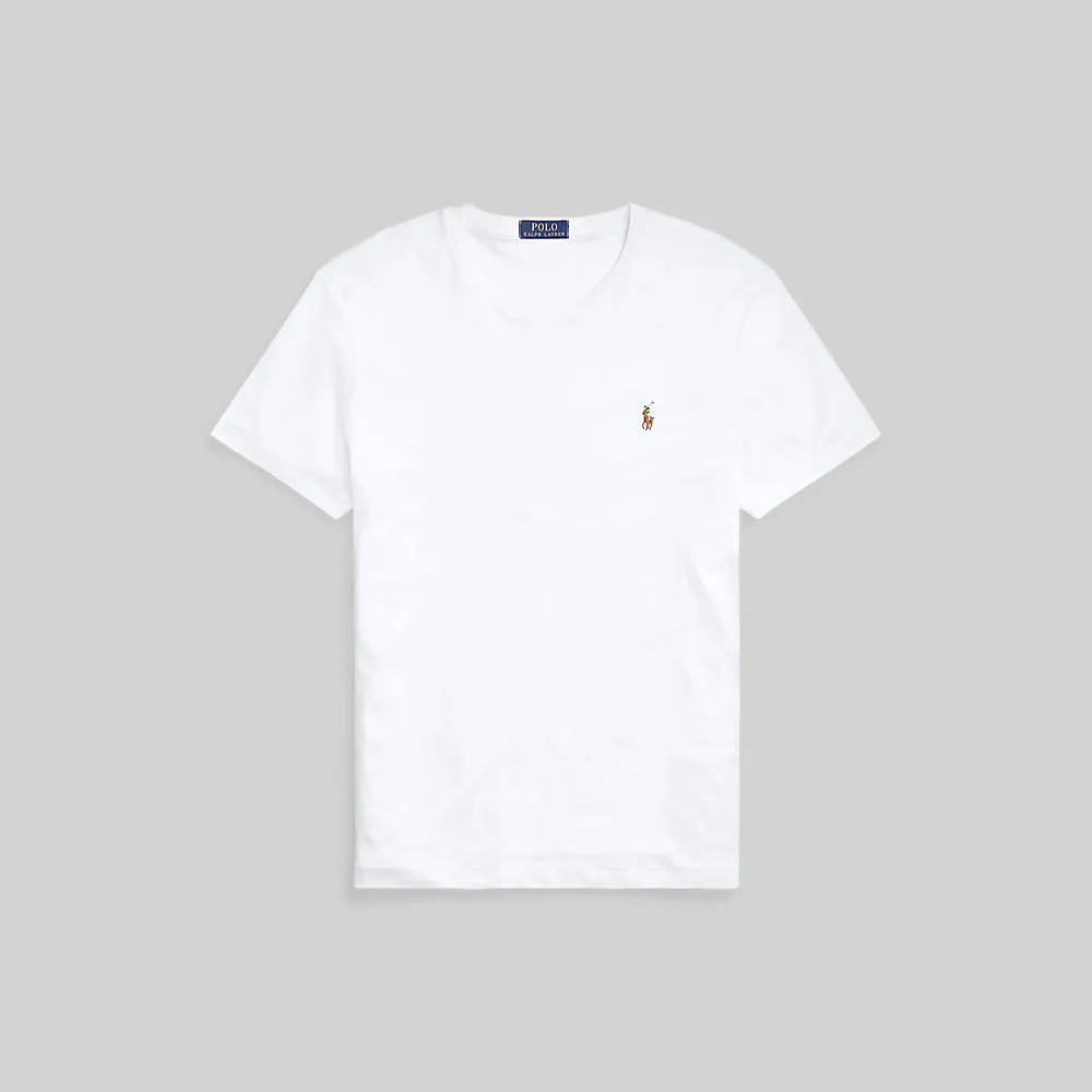 POLO RALPH LAUREN Polo Ralph Lauren TEE-Custom Slim Fit Soft Cotton T-Shirt MNPOTSH1N820100 100 WHITE POLO RALPH LAUREN Polo Ralph Lauren TEE-Custom Slim Fit Soft Cotton T-Shirt MNPOTSH1N820100 100 WHITE