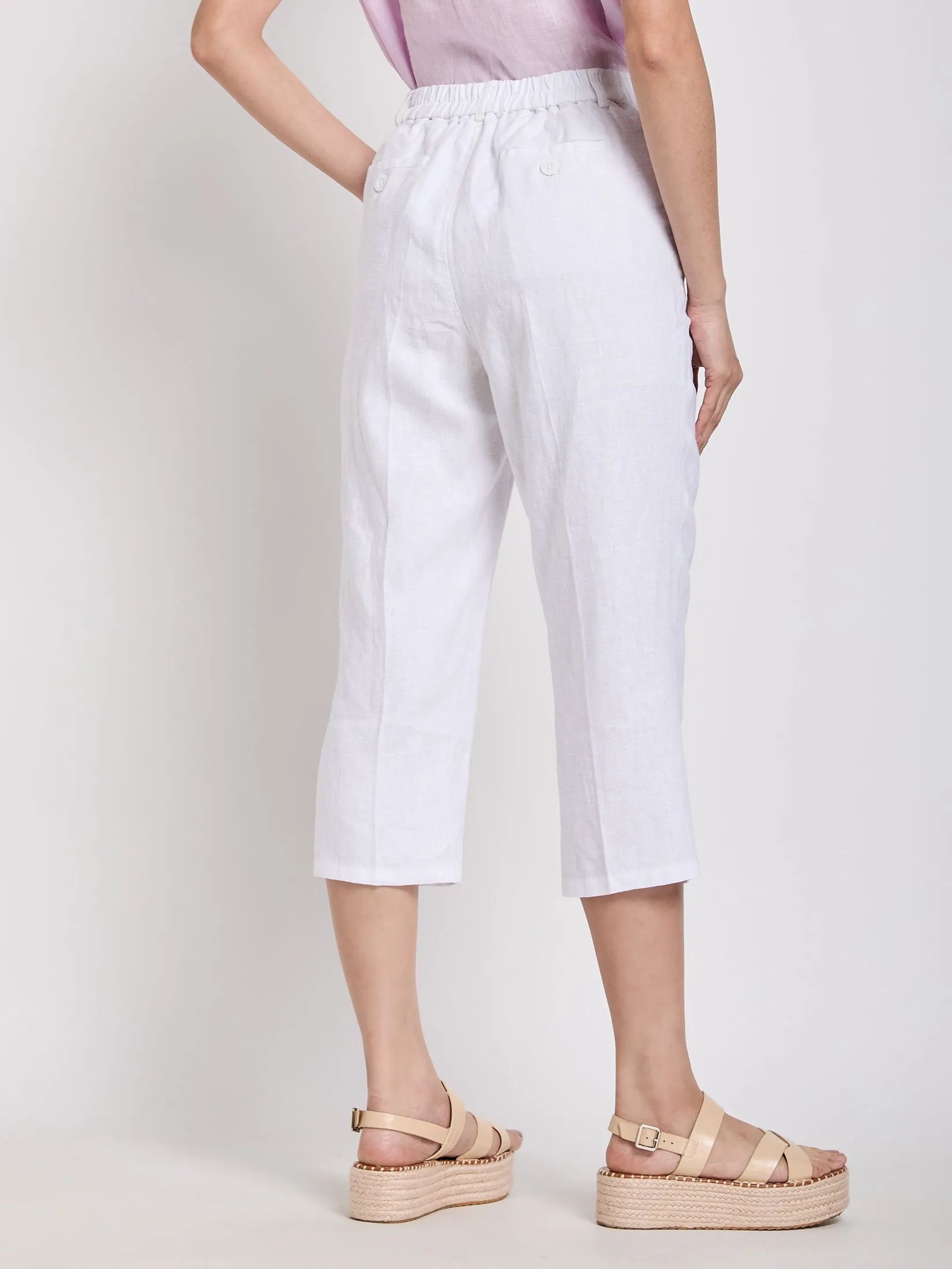 ESTIMATE Women Pants Crop Linen ESTIMATE Women Pants Crop Linen