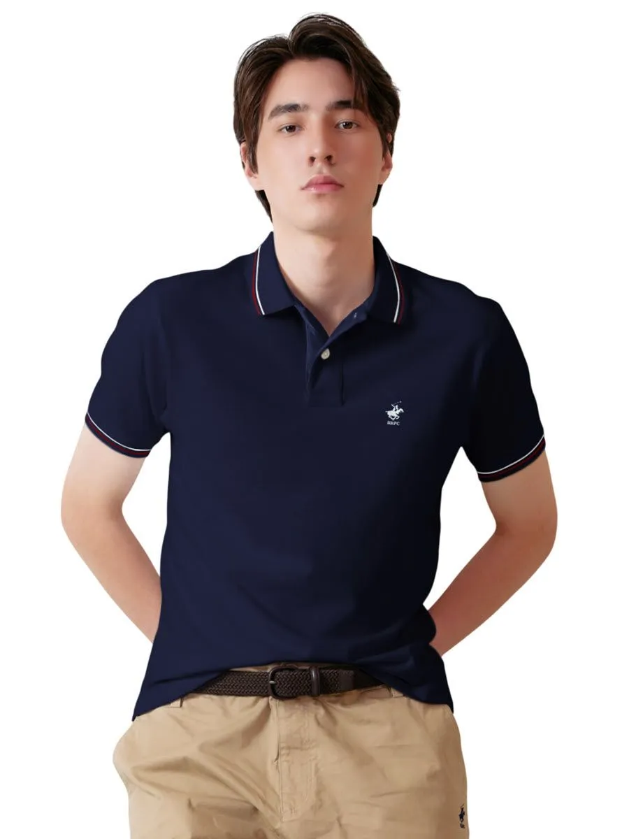 BEVERLY HILLS POLO CLUB Dark blue Men Polo Shirts Model BN2A636 BEVERLY HILLS POLO CLUB Dark blue Men Polo Shirts Model BN2A636