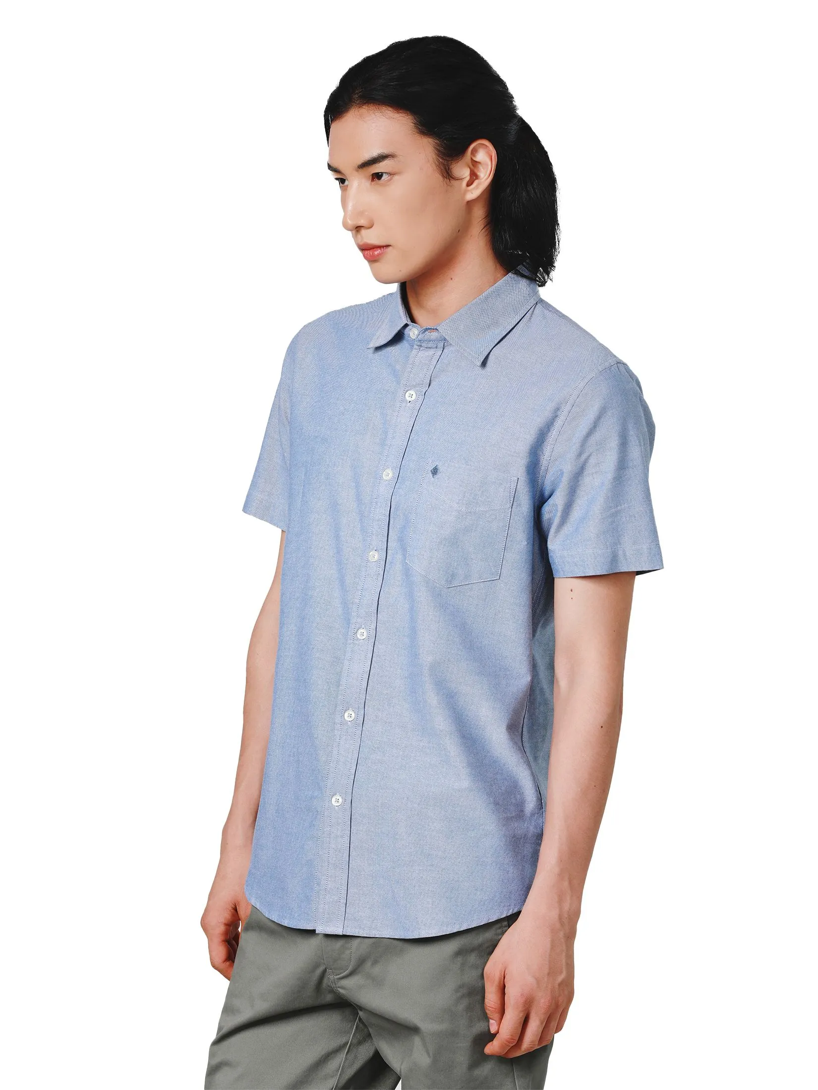 JOHN HENRY Men's Short Sleeves Shirts (Slim Fit) ESSENTIALS Royal Blue JOHN HENRY Men's Short Sleeves Shirts (Slim Fit) ESSENTIALS Royal Blue