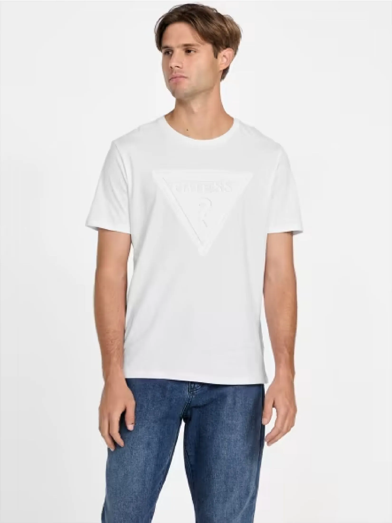 GUESS GUESS MEN  Eco Kris Logo Tee X4GI00KAK91 - White GUESS GUESS MEN  Eco Kris Logo Tee X4GI00KAK91 - White