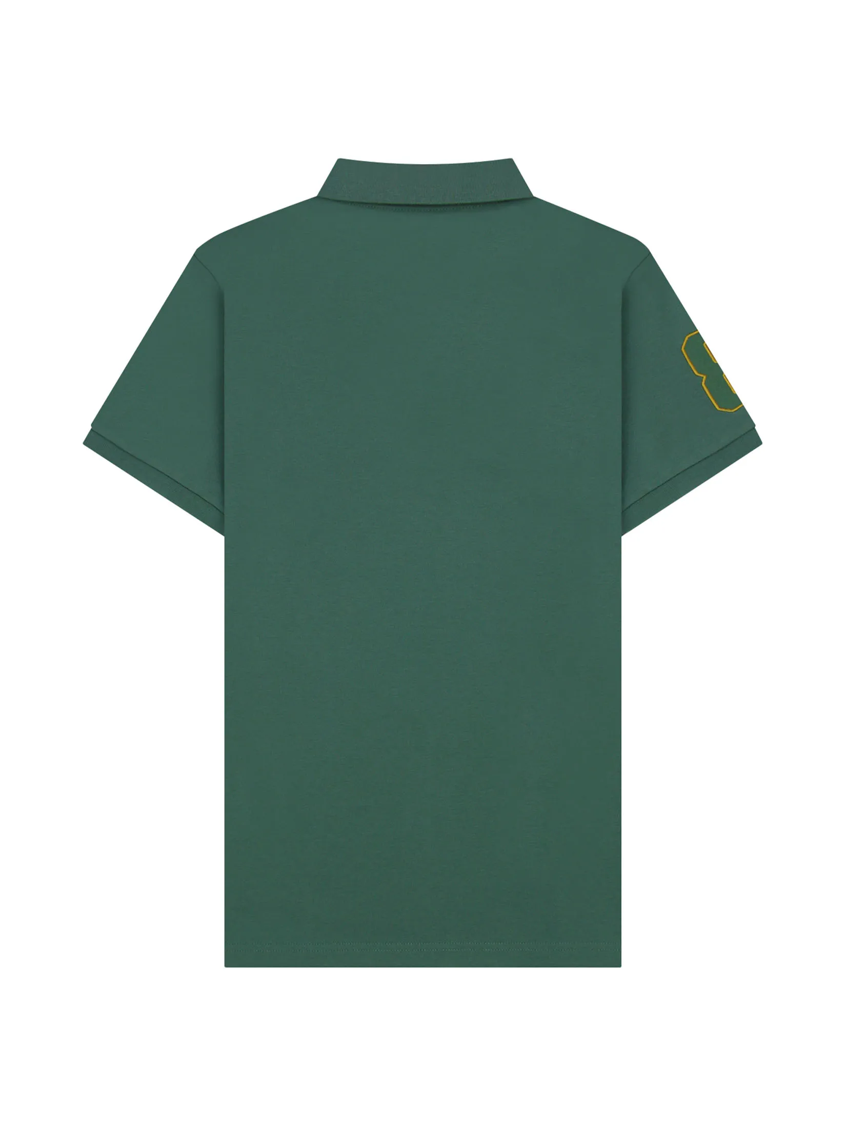 GIORDANO Men s Pique Slim Fit Embroidery Napoleon Polo Smoke pine green GIORDANO Men s Pique Slim Fit Embroidery Napoleon Polo Smoke pine green