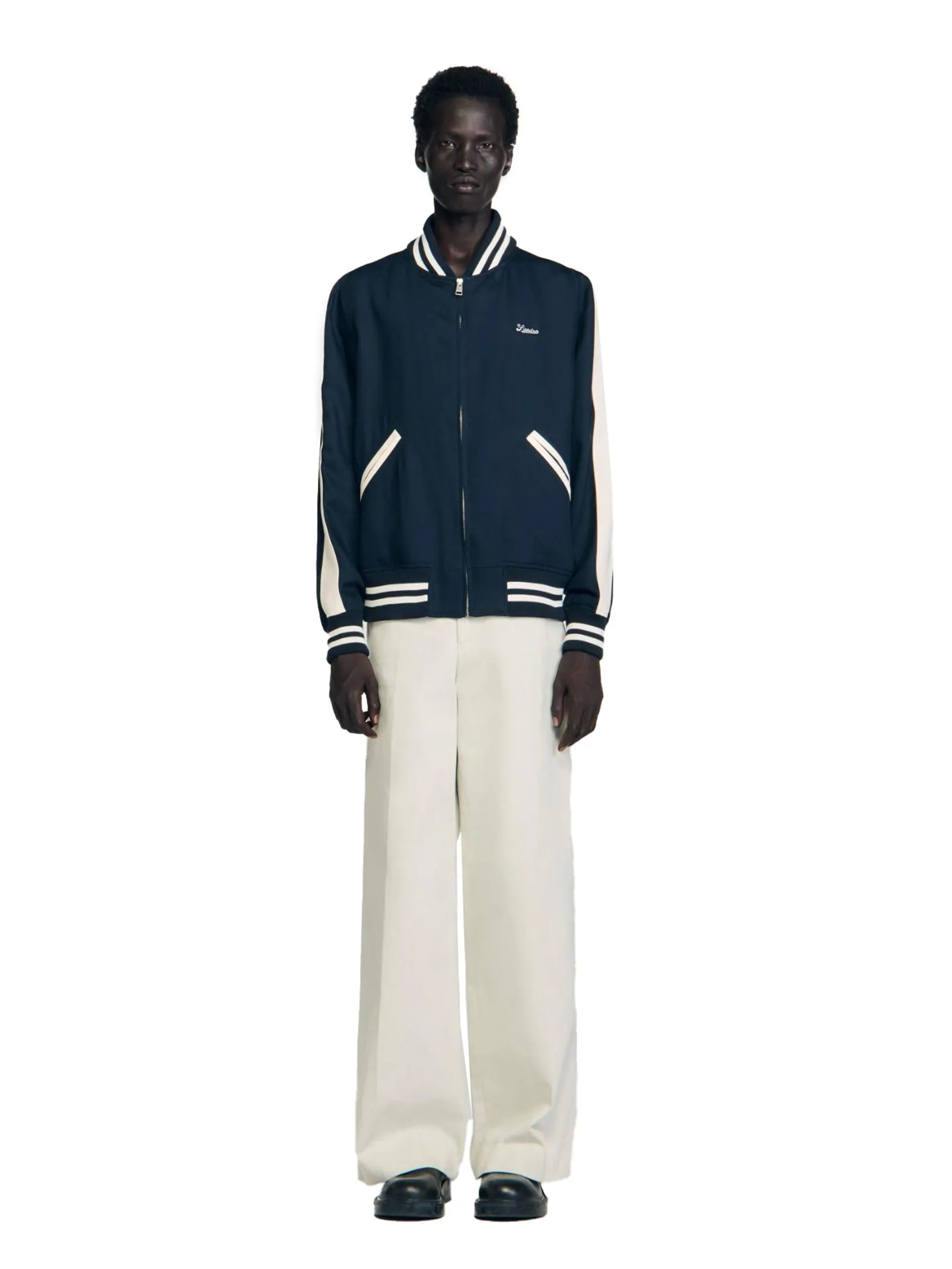SANDRO Zip-Up Varsity Jacket SANDRO Zip-Up Varsity Jacket