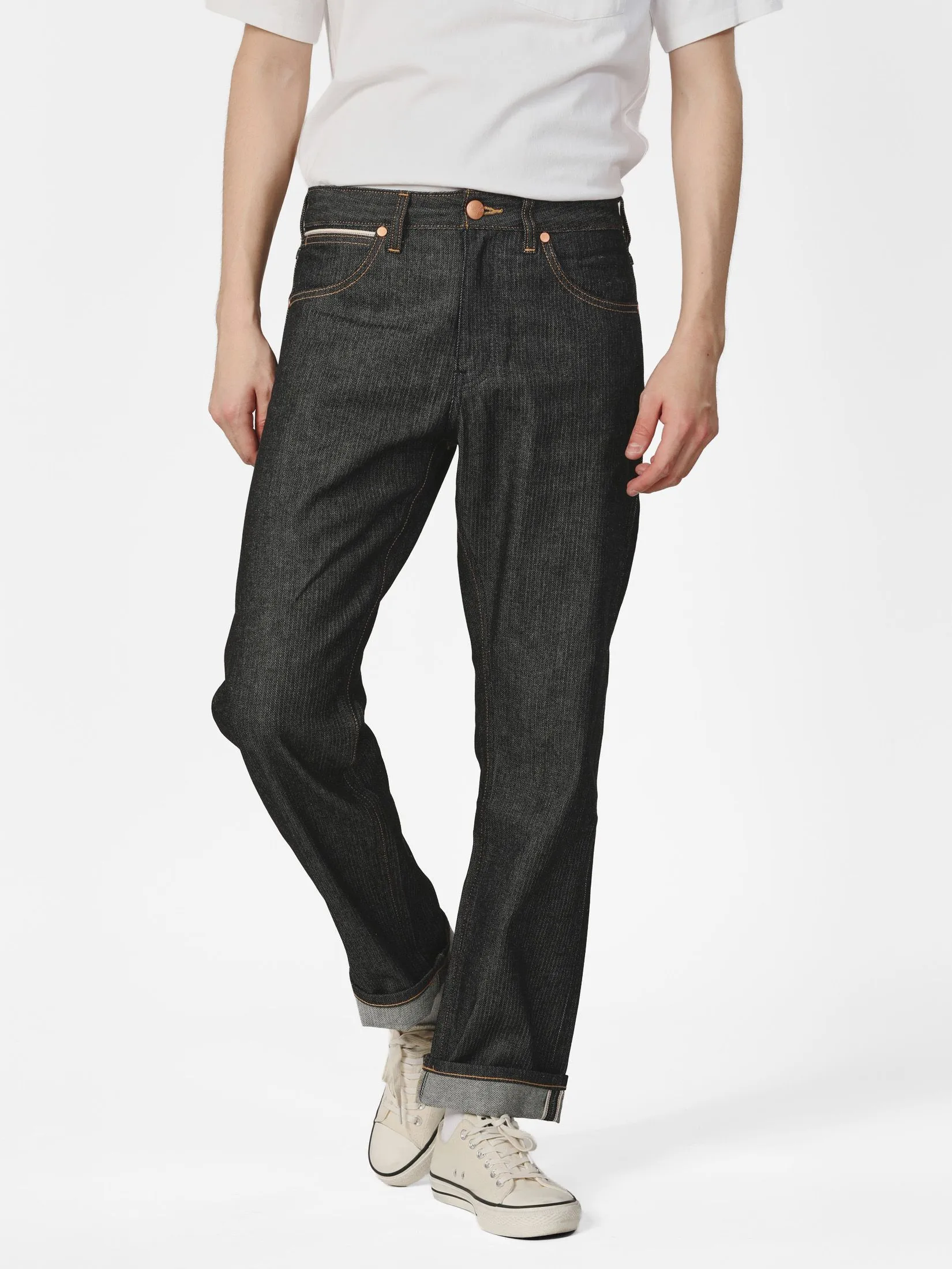 WRANGLER Men's Jeans (Red Selvedge) Casey Jones Collection Mid MWZ Fit Raw Denim WRANGLER Men's Jeans (Red Selvedge) Casey Jones Collection Mid MWZ Fit Raw Denim