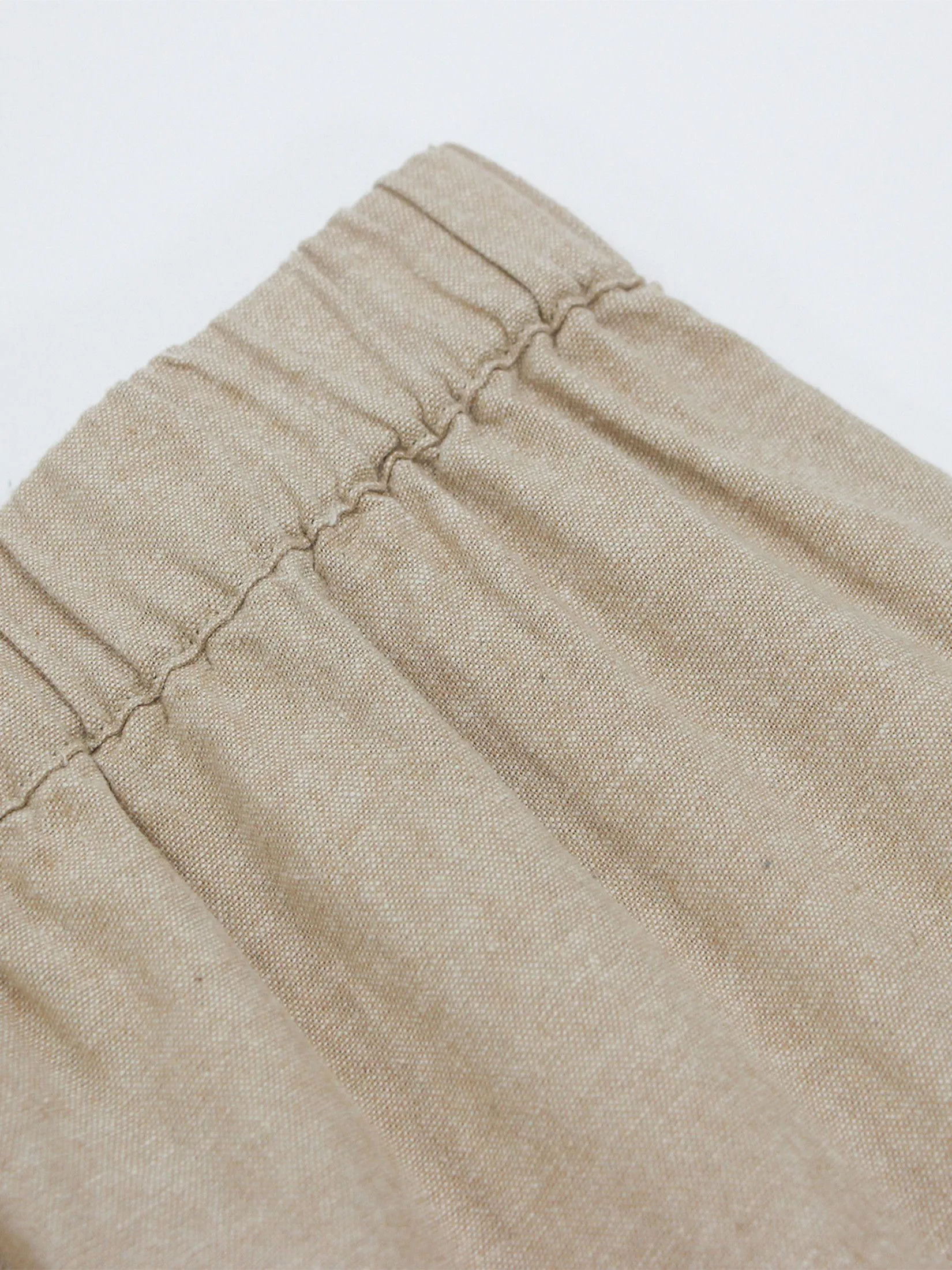 GIORDANO Women's Regular Taper Linen Pants Khaki GIORDANO Women's Regular Taper Linen Pants Khaki