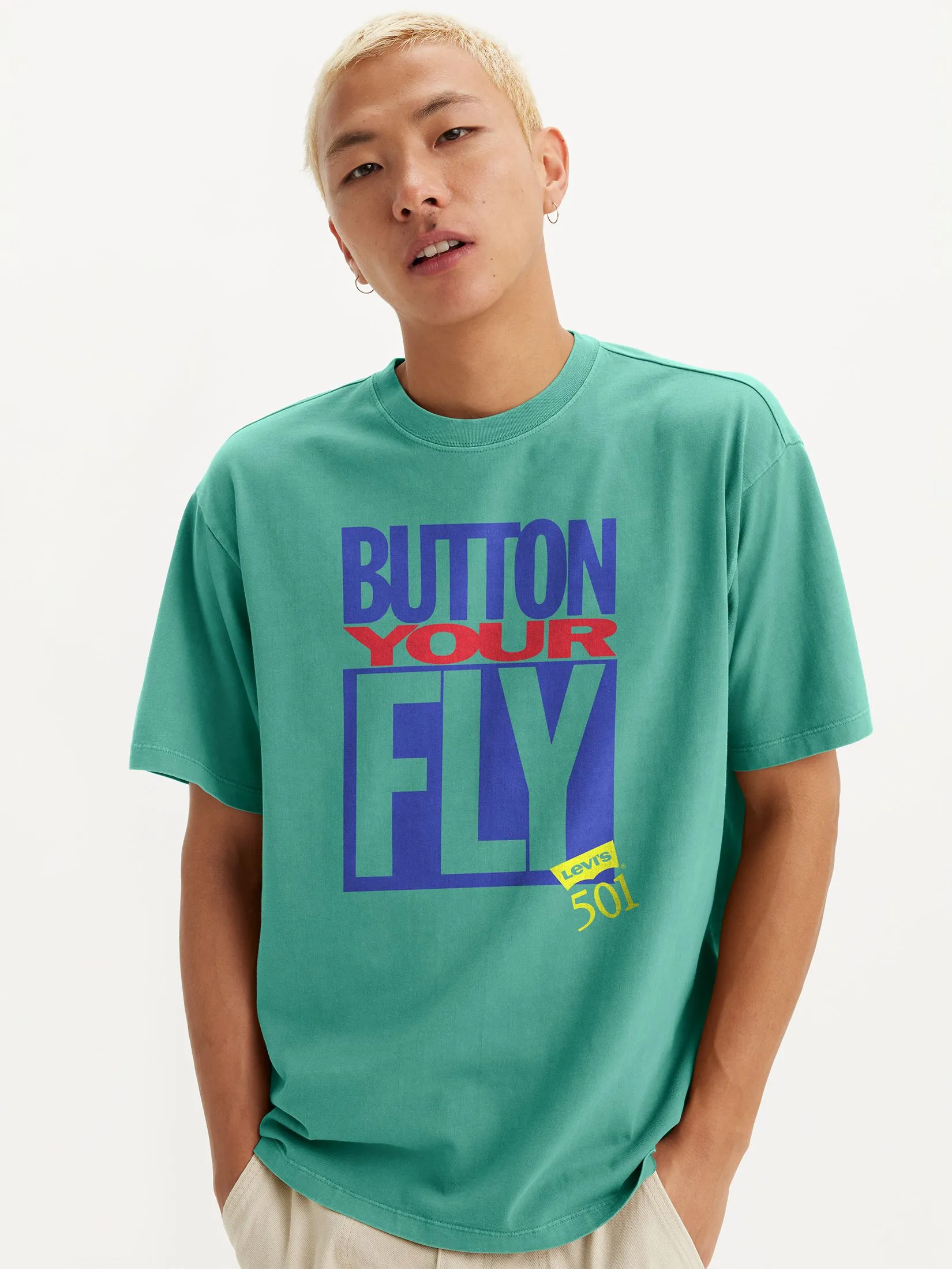 LEVI'S Men's Graphic Vintage Fit T-Shirt Green LEVI'S Men's Graphic Vintage Fit T-Shirt Green