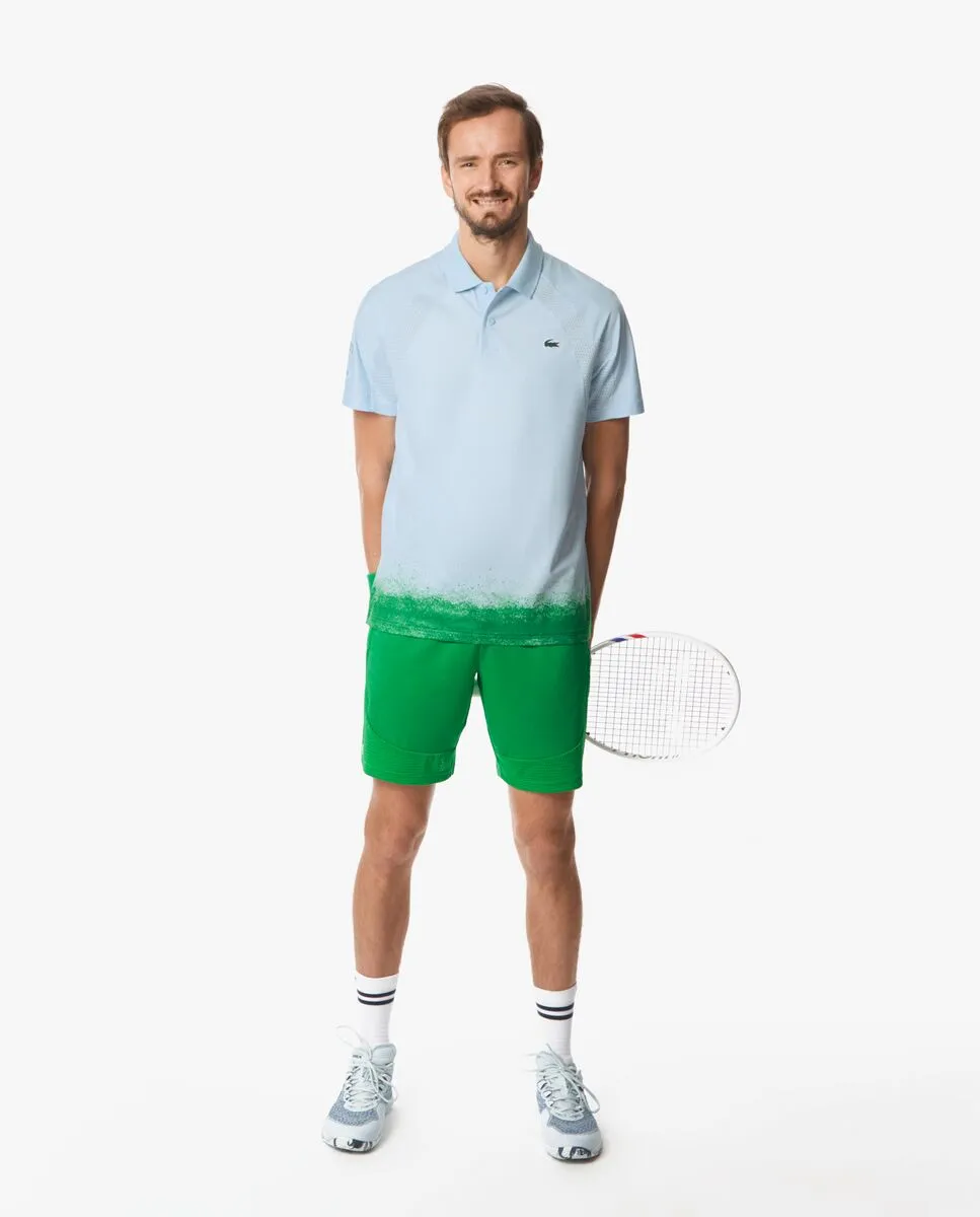 LACOSTE Lacoste Tennis x Daniil Medvedev Polo Shirt Blue LACOSTE Lacoste Tennis x Daniil Medvedev Polo Shirt Blue