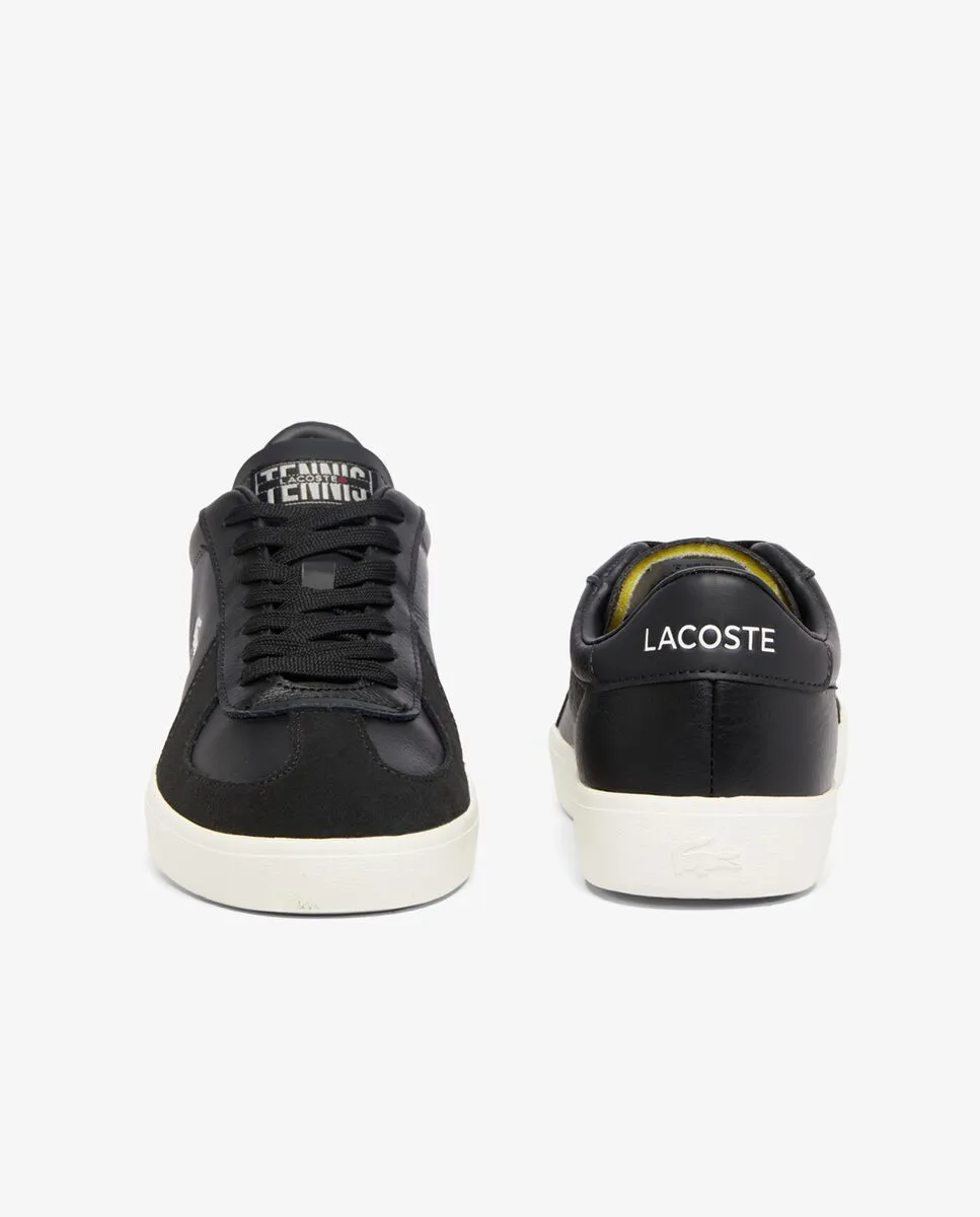 LACOSTE Men’s Baseshot Pro Leather Sneakers Black LACOSTE Men’s Baseshot Pro Leather Sneakers Black