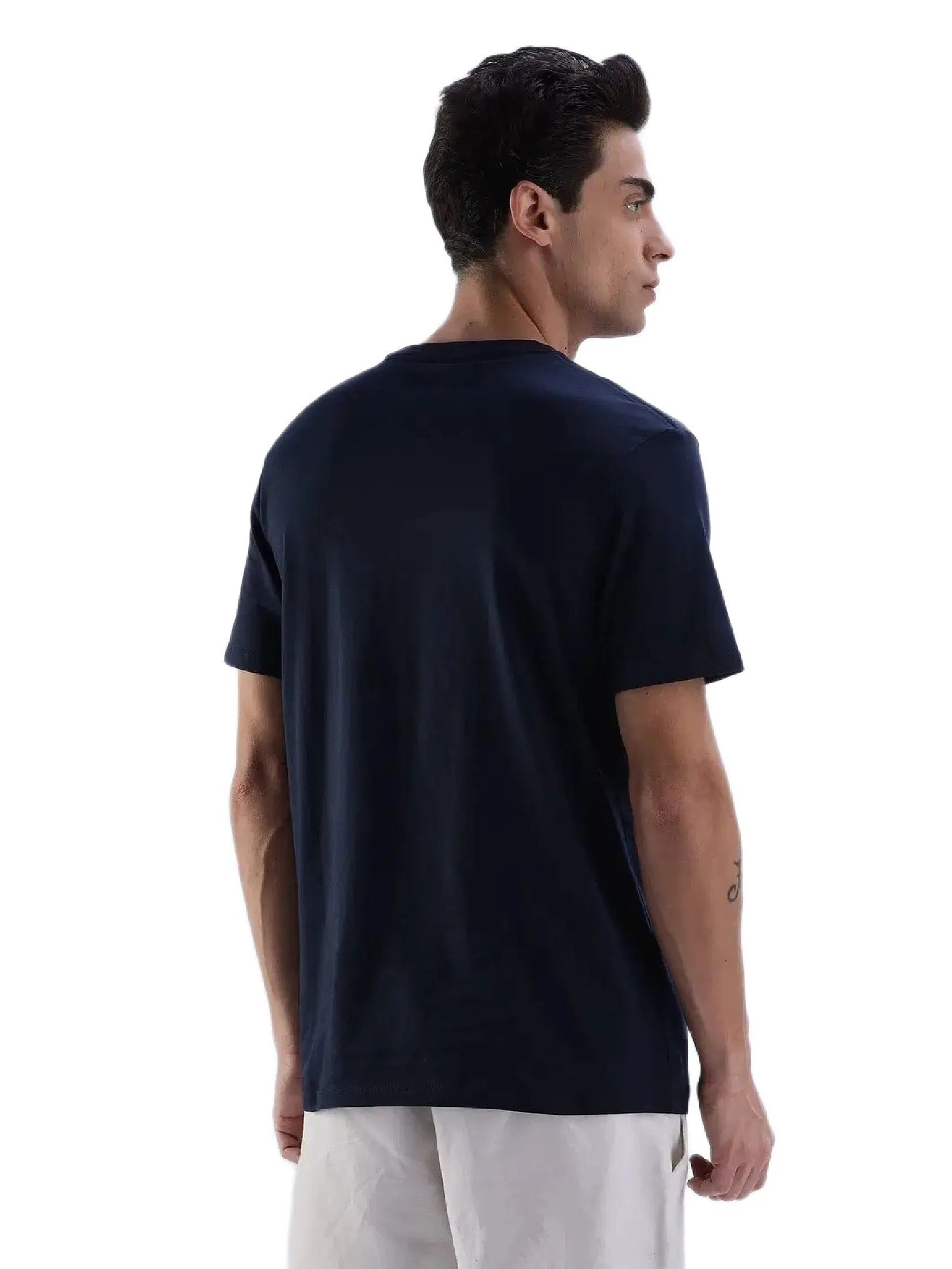 CALVIN KLEIN Men's Regular Fit Graphic Classic T-Shirt Navy Blue CALVIN KLEIN Men's Regular Fit Graphic Classic T-Shirt Navy Blue