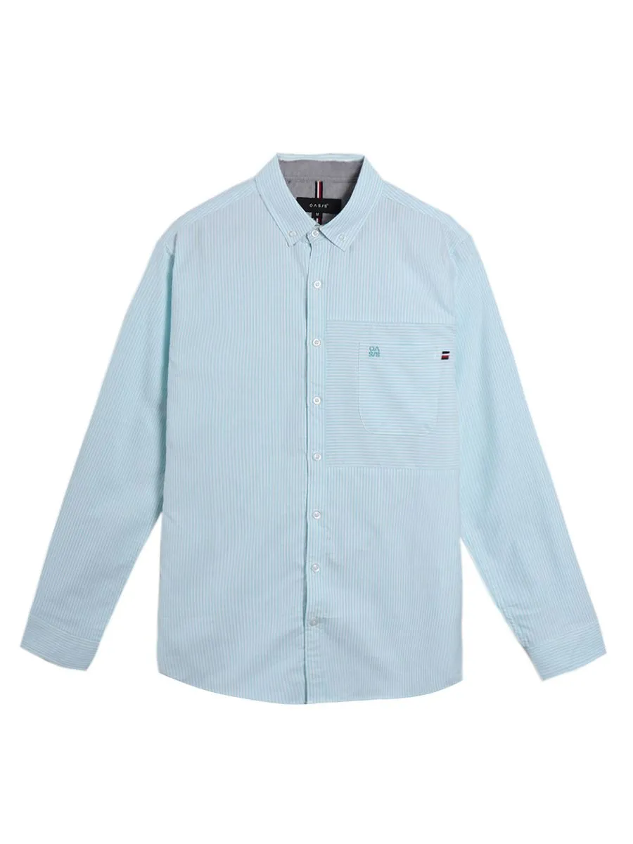 OASIS Men's Long Sleeve Shirt Green OASIS Men's Long Sleeve Shirt Green