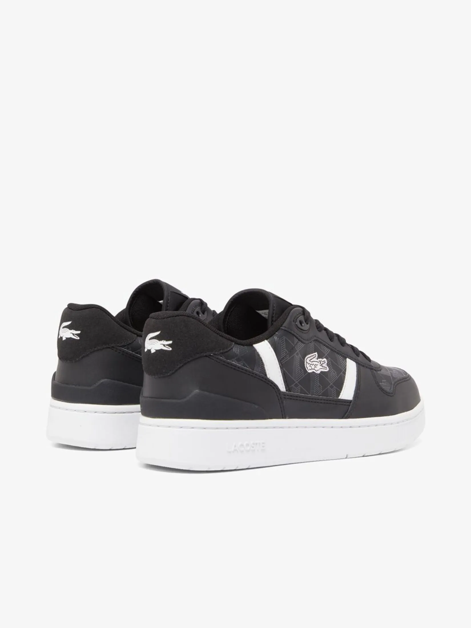 LACOSTE Men’s T-Clip Set Leather Sneakers Black LACOSTE Men’s T-Clip Set Leather Sneakers Black