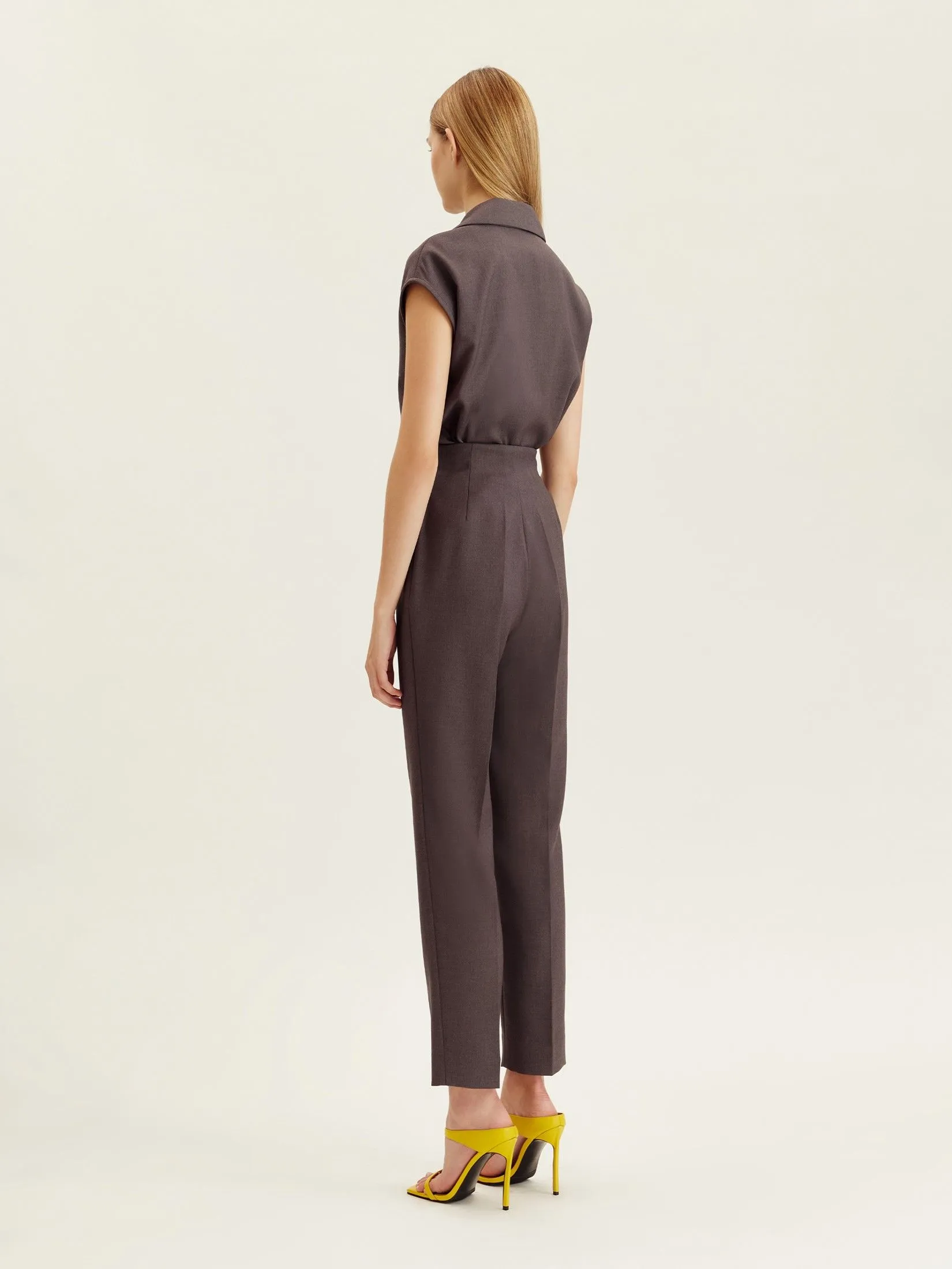 ASAVA (AW24) Brynn Women Cropped Pants Grey ASAVA (AW24) Brynn Women Cropped Pants Grey
