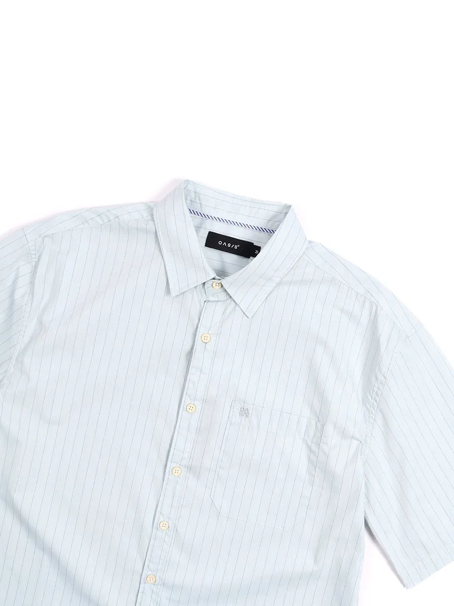OASIS Men's Short sleeve Shirt Light blue OASIS Men's Short sleeve Shirt Light blue