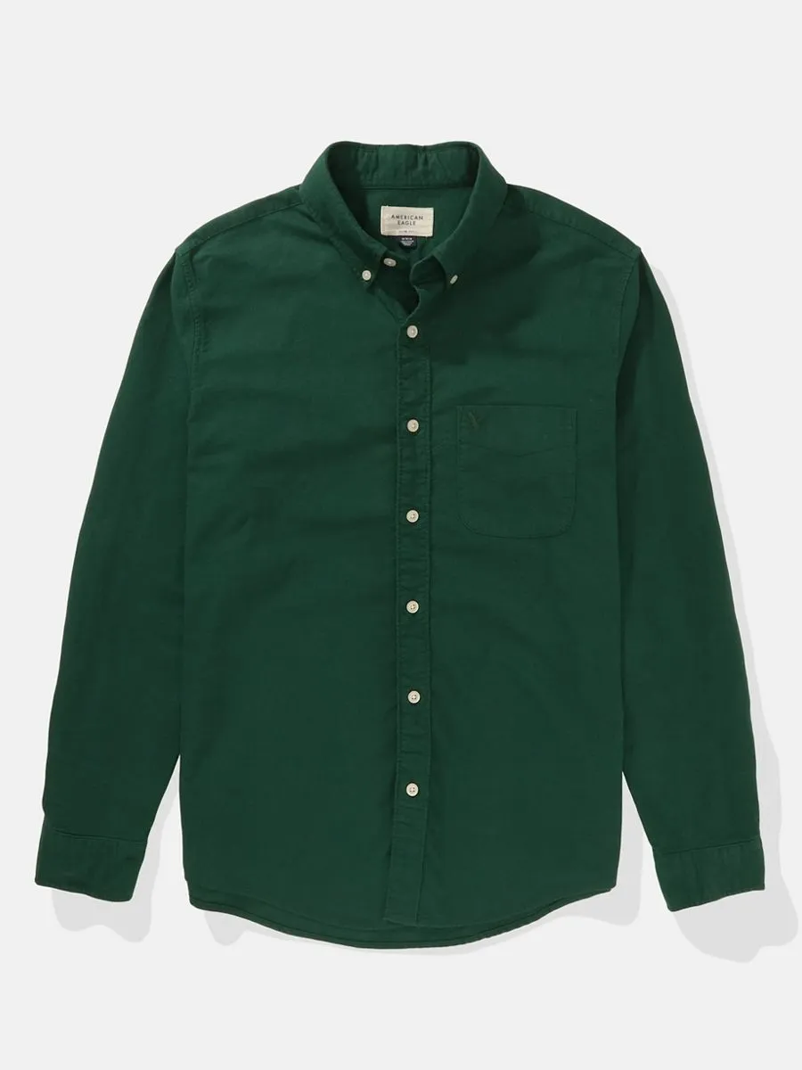 American Eagle MEN INT SF BTD PC DYE OXFORD W EAGLE 137 TEA TREE American Eagle MEN INT SF BTD PC DYE OXFORD W EAGLE 137 TEA TREE