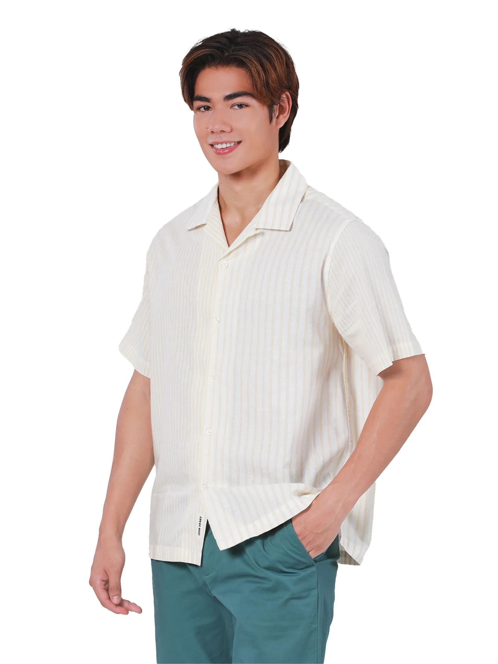 JOHN HENRY Men's Short Sleeves Hawaii Shirts (Relaxed Fit) REJUVENATE VACATION Beige JOHN HENRY Men's Short Sleeves Hawaii Shirts (Relaxed Fit) REJUVENATE VACATION Beige