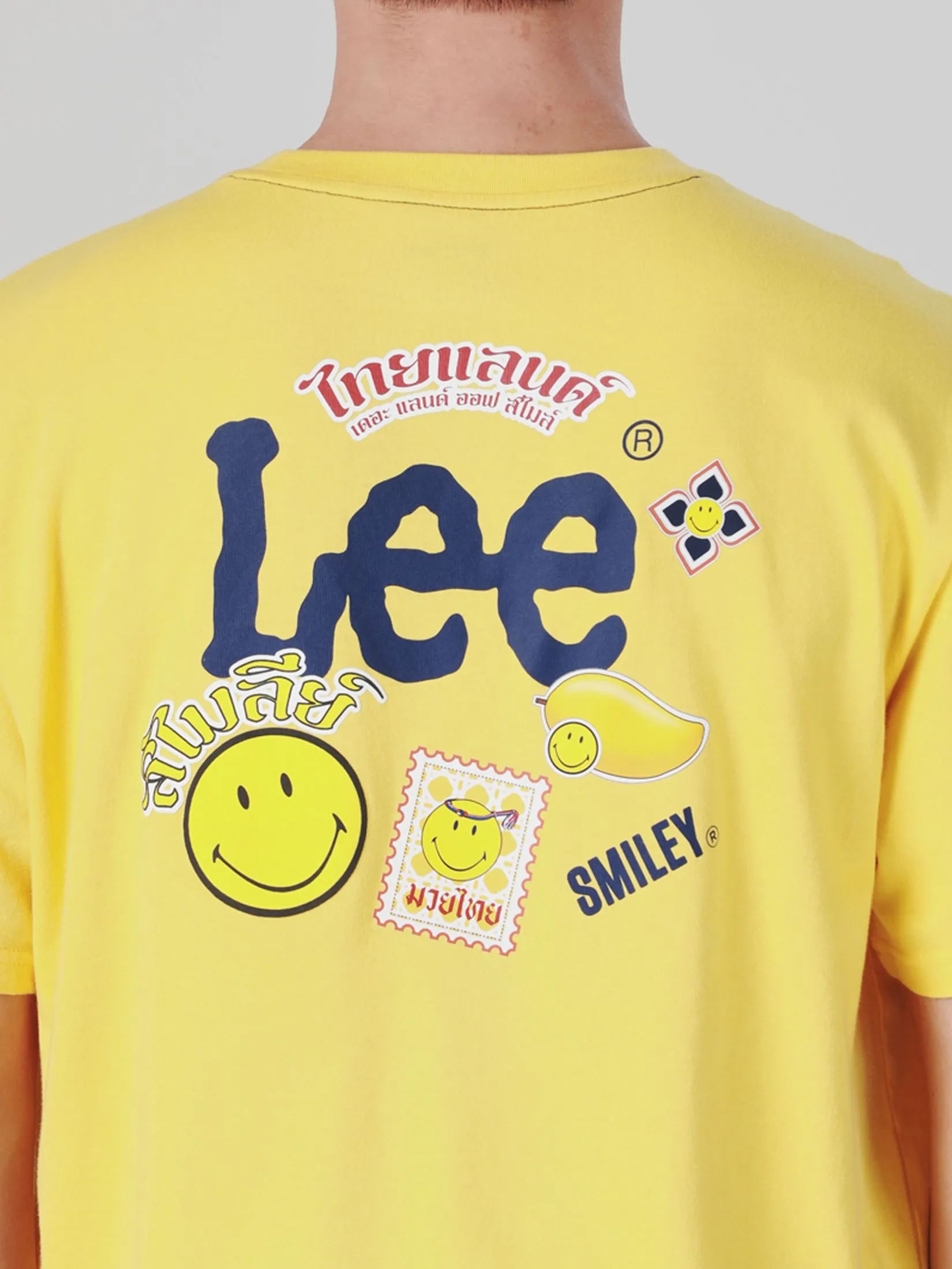 LEE Men's Tee Short Sleeve Lee Smiley Collection Comfort Fit Yellow LEE Men's Tee Short Sleeve Lee Smiley Collection Comfort Fit Yellow
