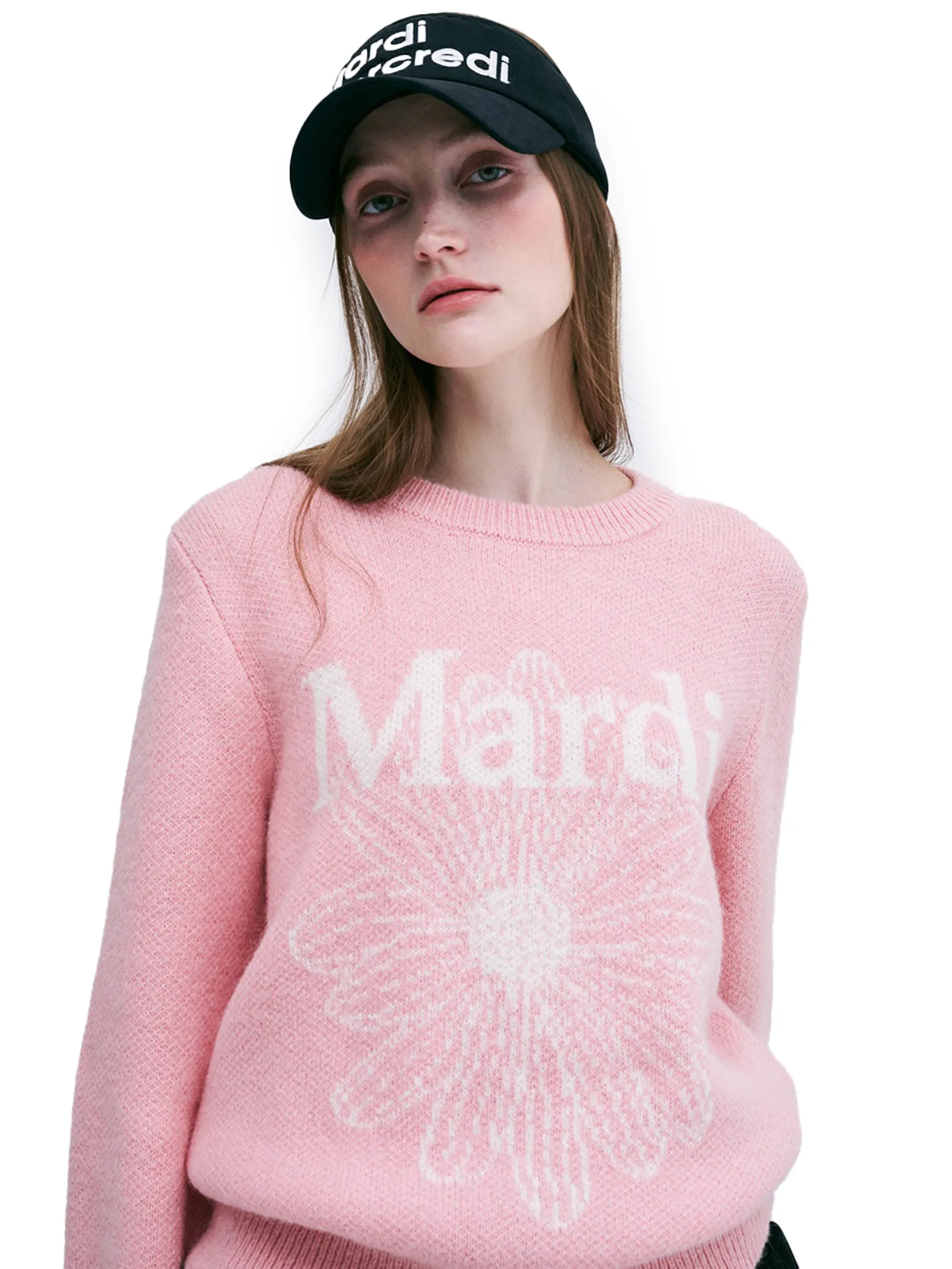 MARDI MERCREDI ACTIF Mohair Blended Knit Pullover F MARDI MERCREDI ACTIF Mohair Blended Knit Pullover F
