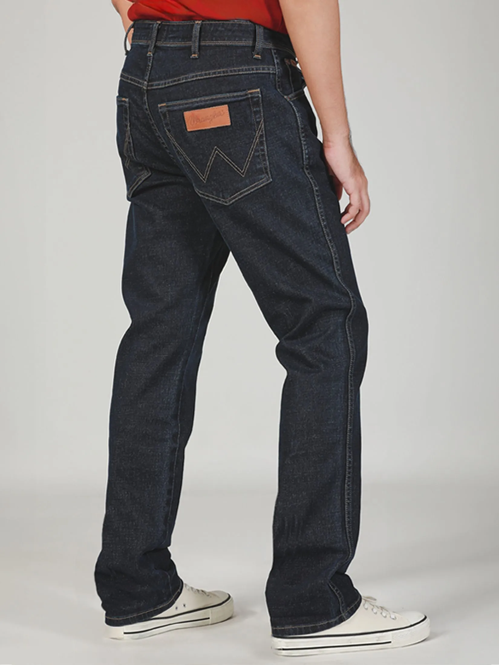 WRANGLER Men's Jeans Mid Texas Slim Fit Dark Indigo WRANGLER Men's Jeans Mid Texas Slim Fit Dark Indigo