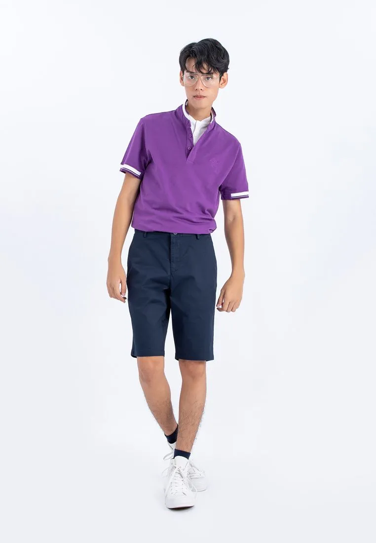 OASIS Purple Colourful Polo Shirt OASIS Purple Colourful Polo Shirt
