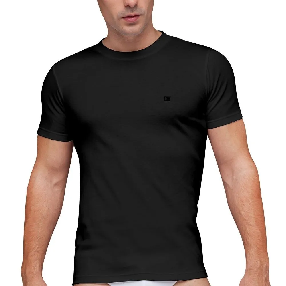 GUY LAROCHE INNERWEAR Black T Shirt Round Neck JVU2423R8BL GUY LAROCHE INNERWEAR Black T Shirt Round Neck JVU2423R8BL